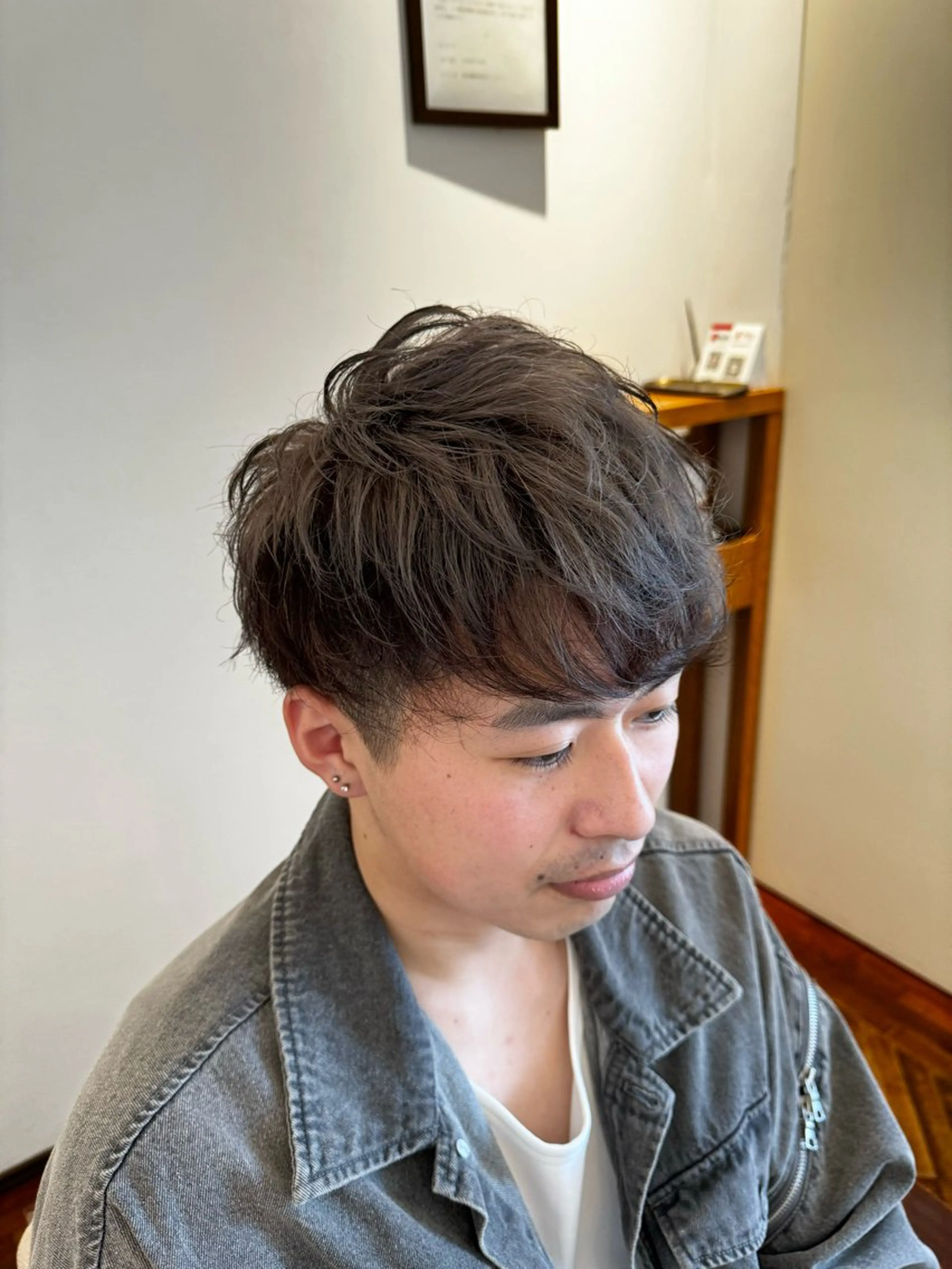 ショート カラー メンズ ヘアカラー 吉田 新平のヘアスタイル