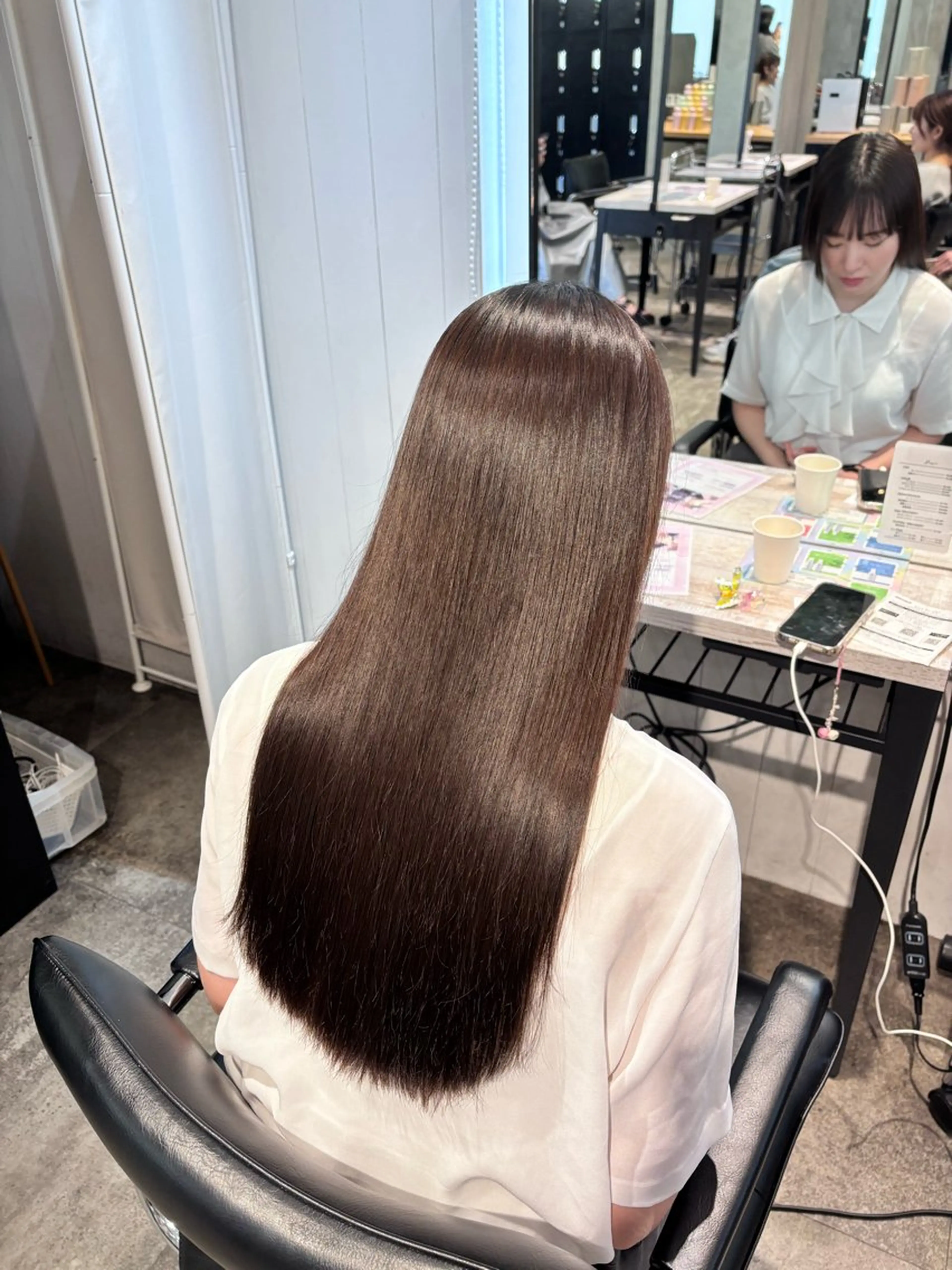 セミロング カラー ヘアアレンジ 🎀モテ暖色× エクステ🎀あかりのヘアスタイル