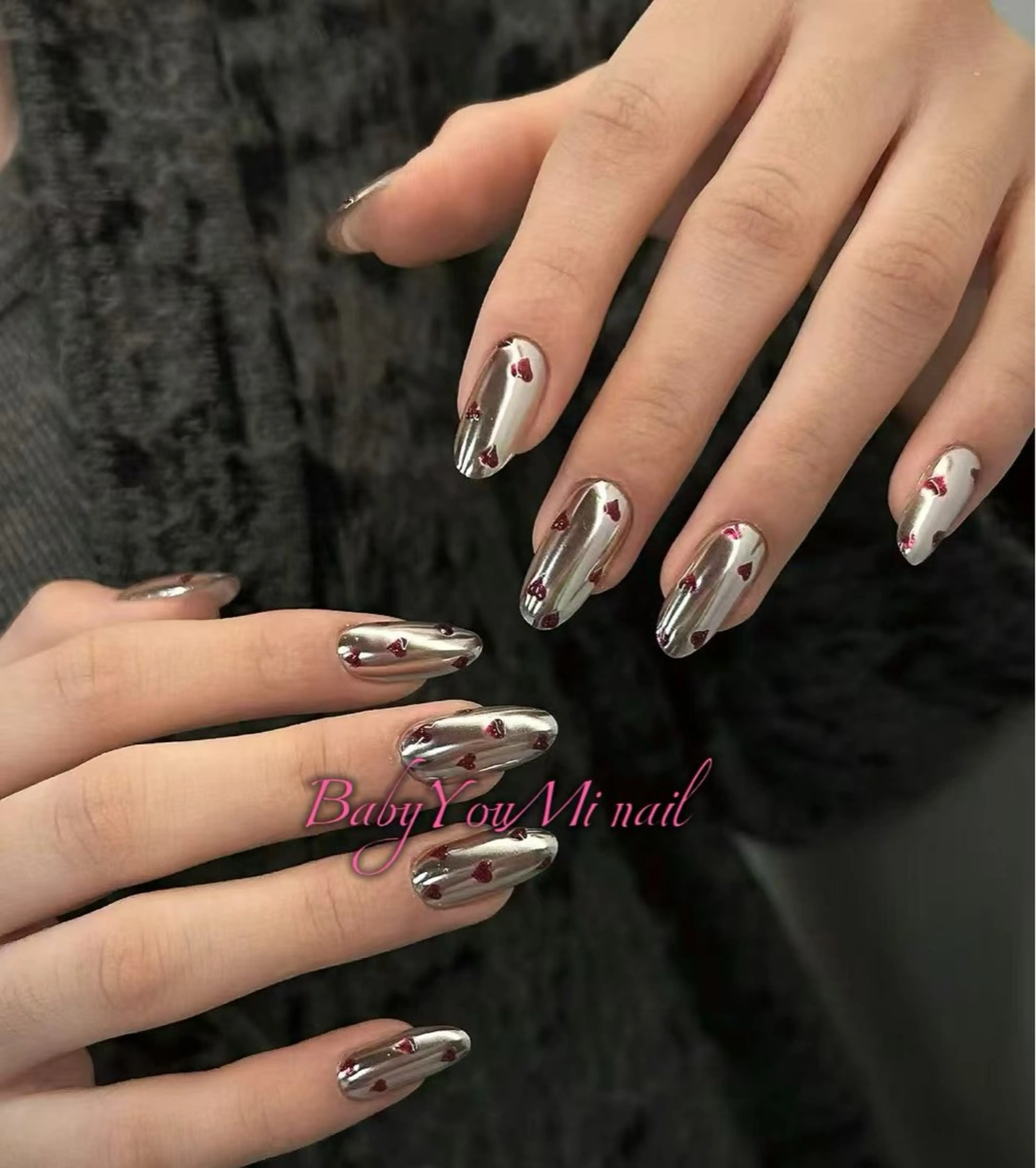 ネイル オーロラネイル フラワーネイル フットネイル フレンチネイル ジェルネイル ハンドネイル BabyYouMi nailのネイルデザイン