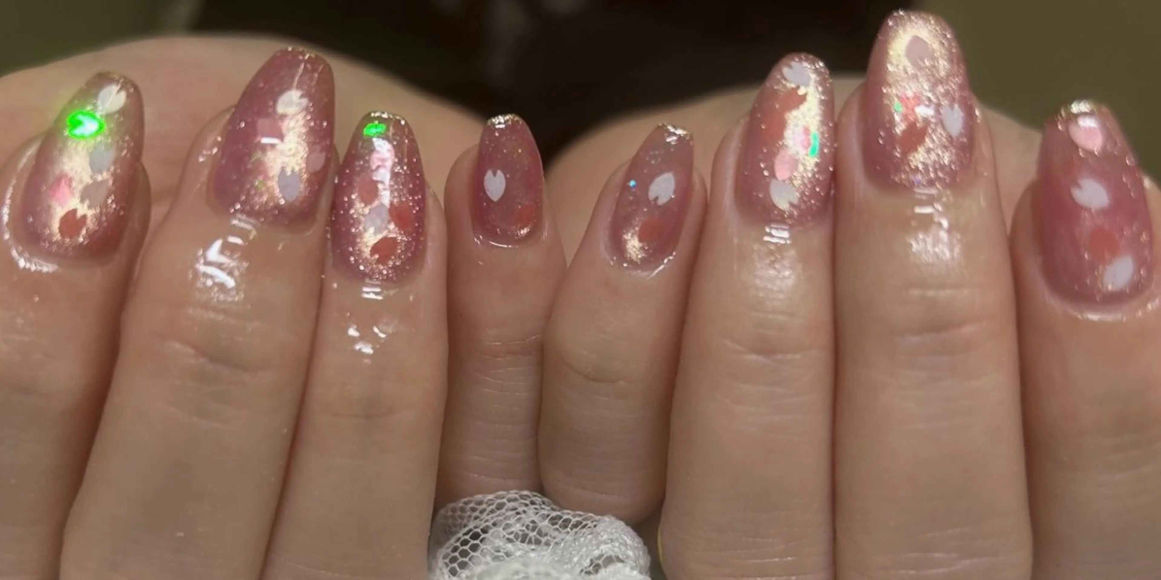 ミディアム ハンドネイル AIushe平井店 ななみのネイルデザイン