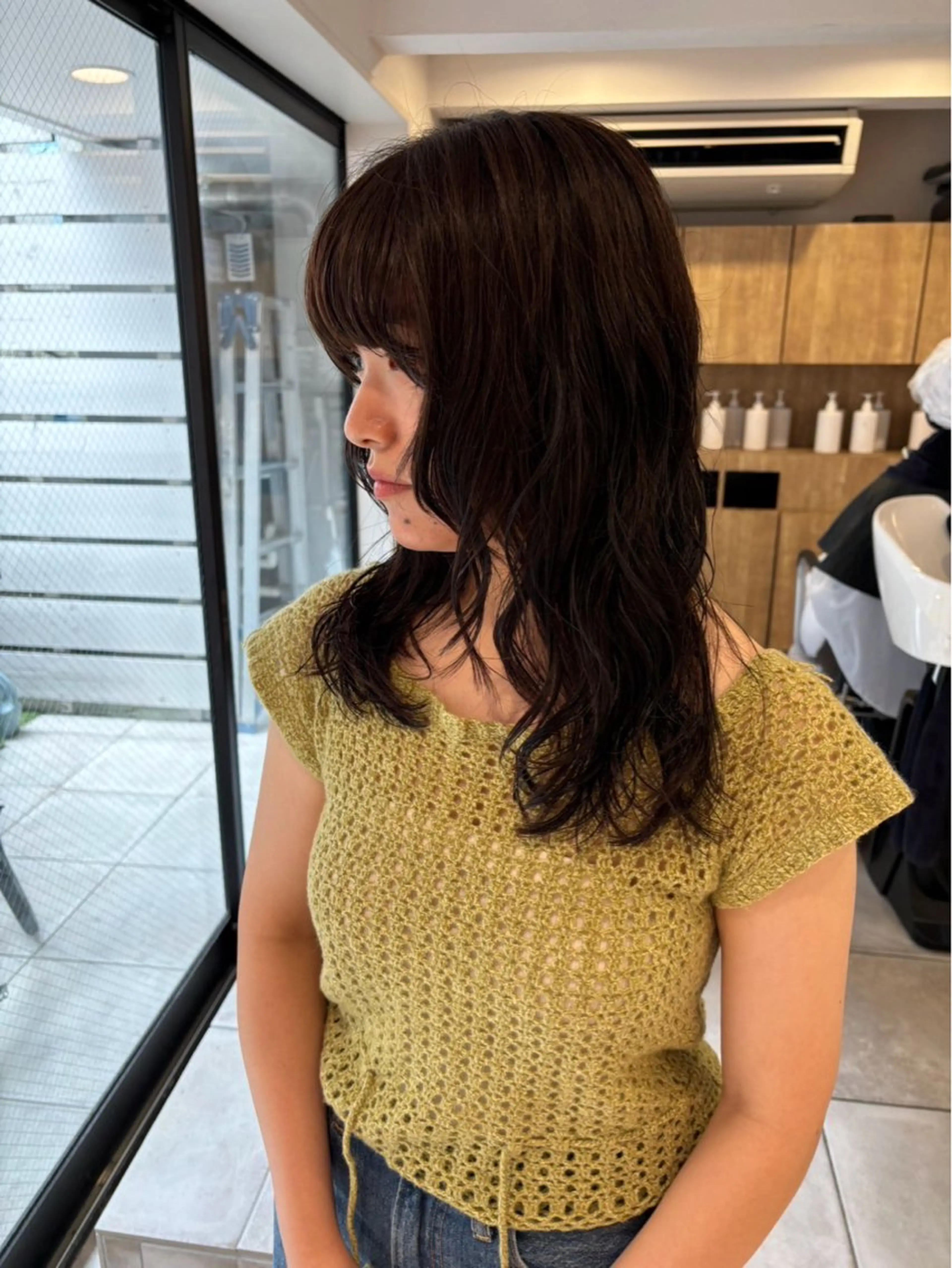 ミディアム パーマ リリカ🐈‍⬛メンズ カットモデル/上永谷のヘアスタイル