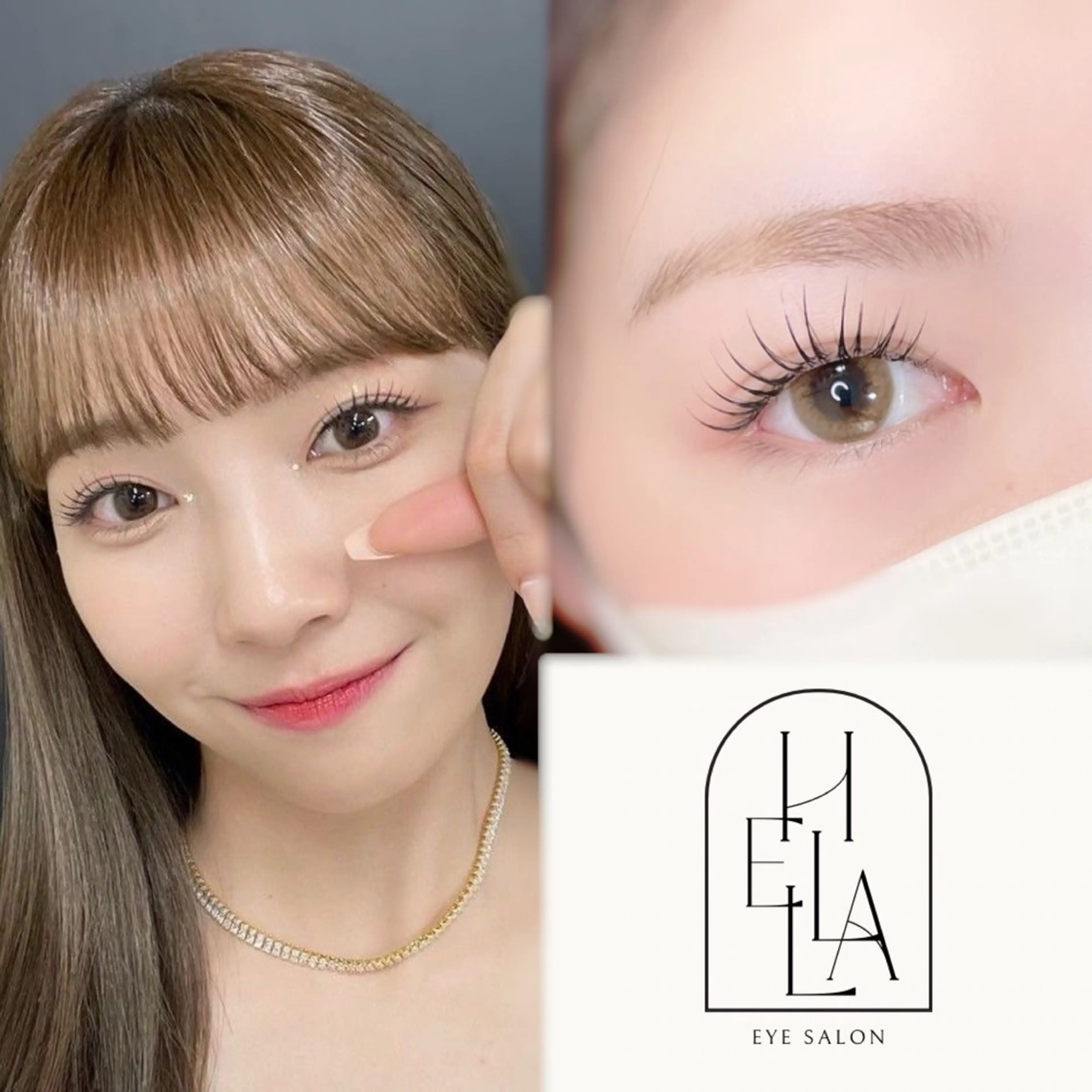 マツエク・マツパ 一重×まつ毛パーマ まつげパーマ／眉毛 H e l l aのマツエク・マツパデザイン