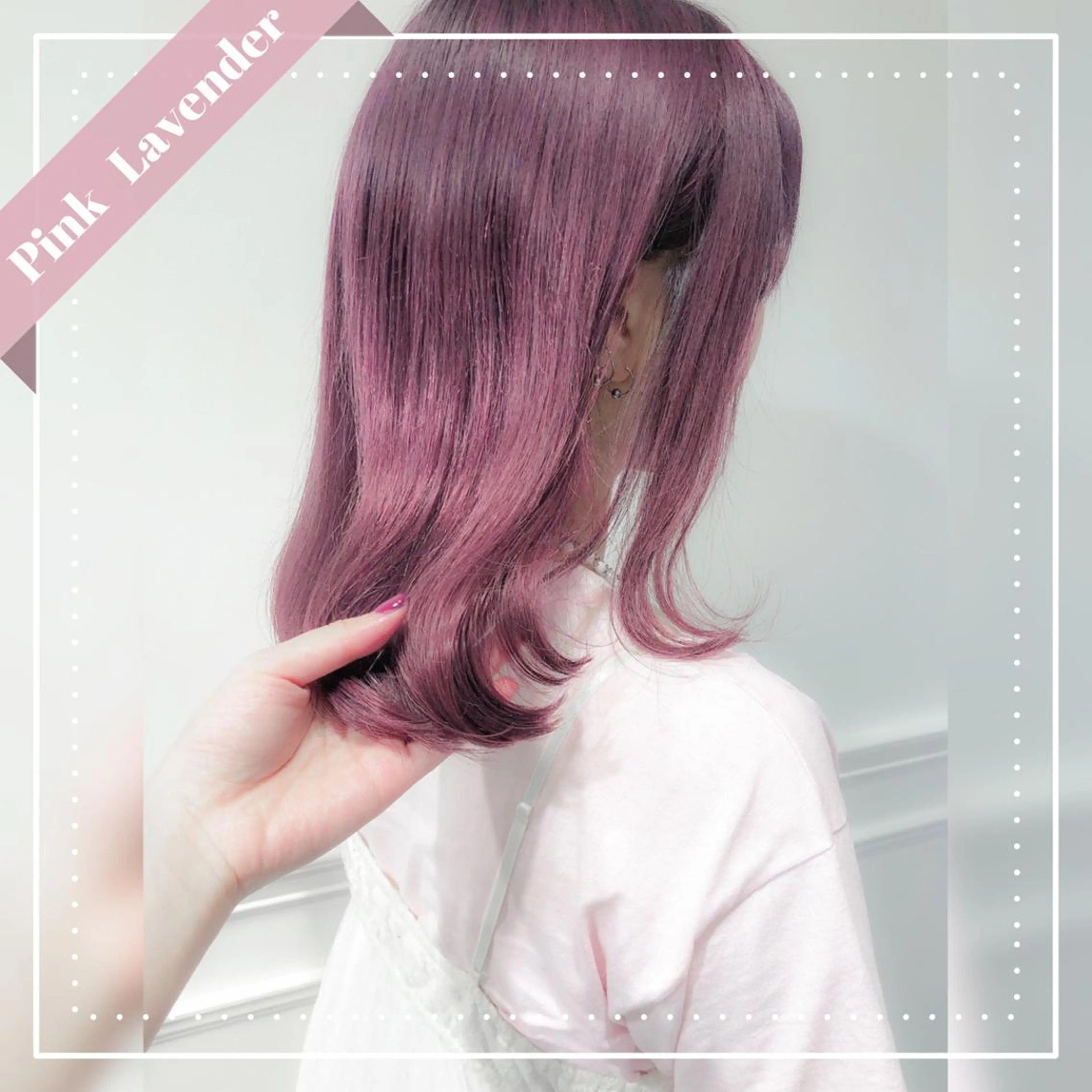 セミロング カラー ブリーチ ヘアカラー miyu /トレンド カラー×艶髪のヘアスタイル