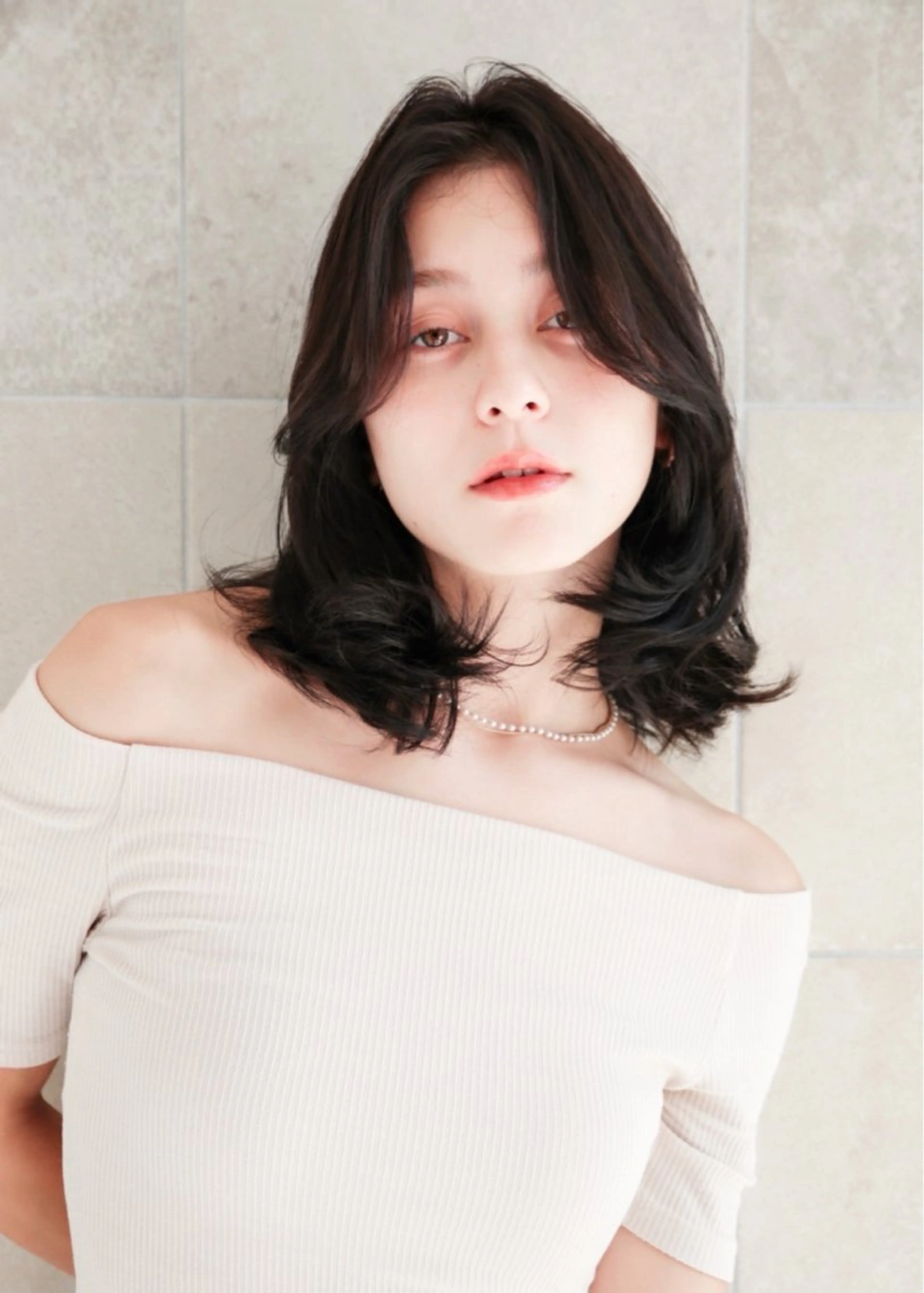 ミディアム カット 東出 レイ🕊のヘアスタイル