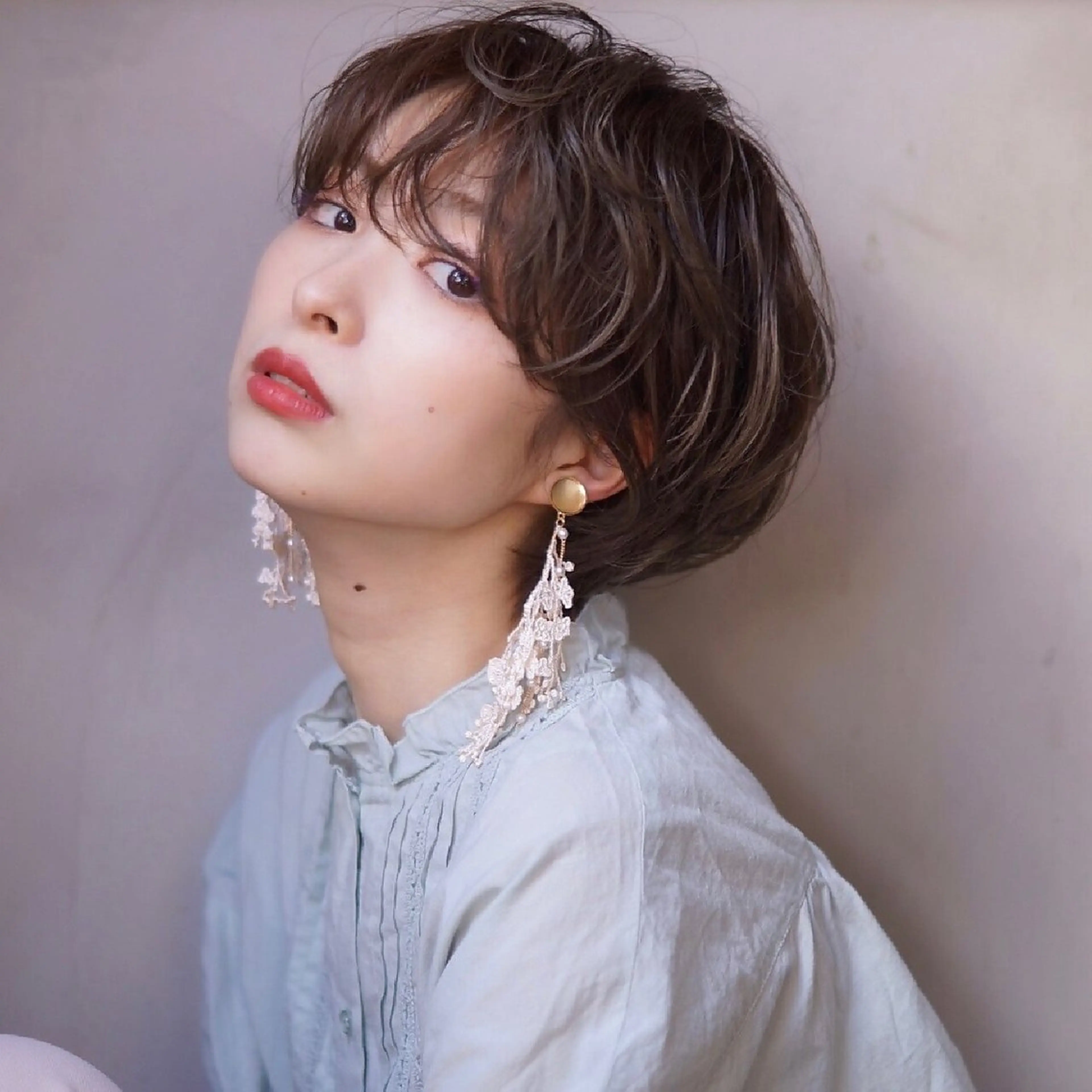 ショート ショートヘア hoNua. 栄/透明感カラーのヘアスタイル