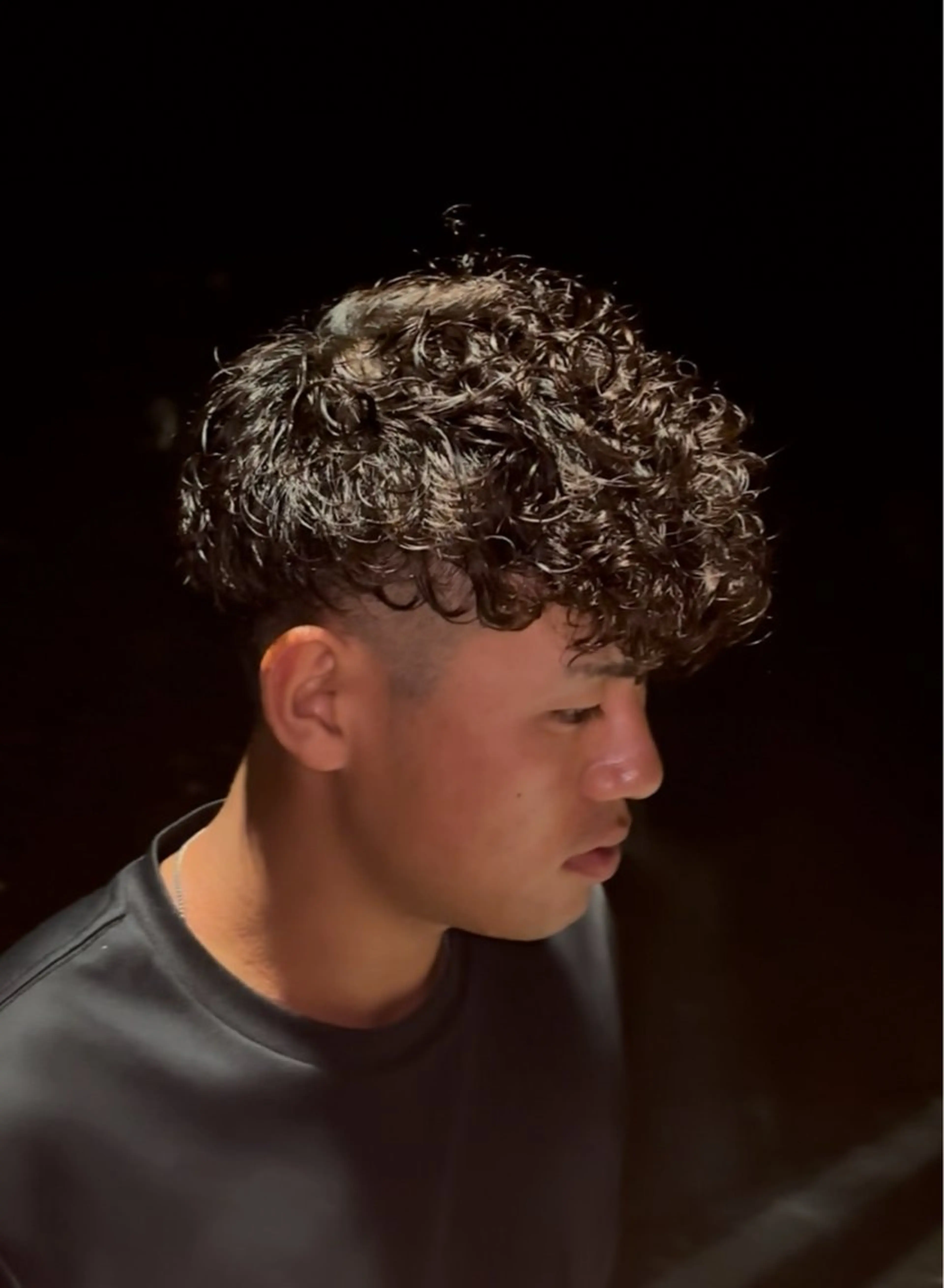 パーマ メンズ スペインカール カット パーマ LITA住吉 そらのヘアスタイル