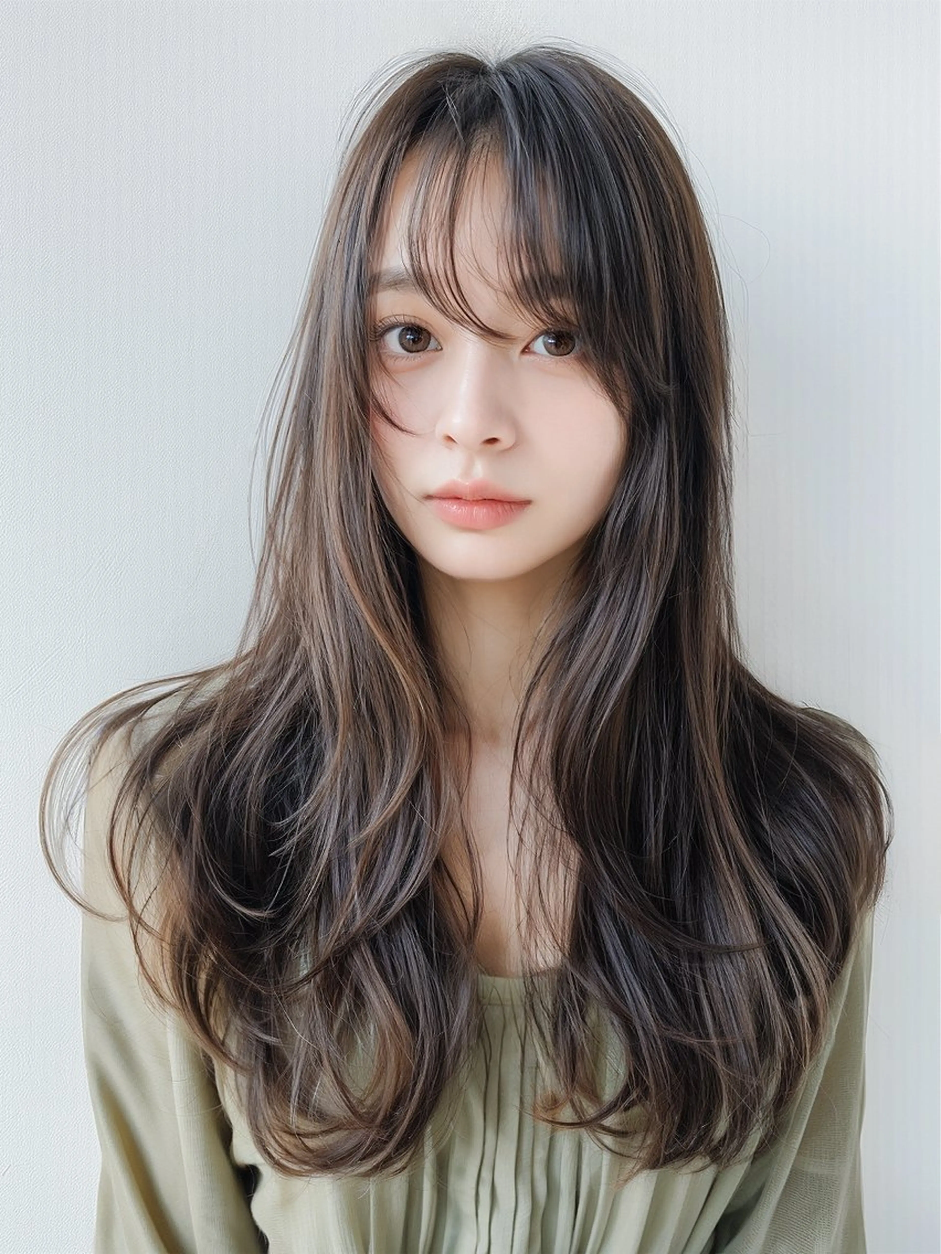 ロング カラー 黒阪 なみのヘアスタイル