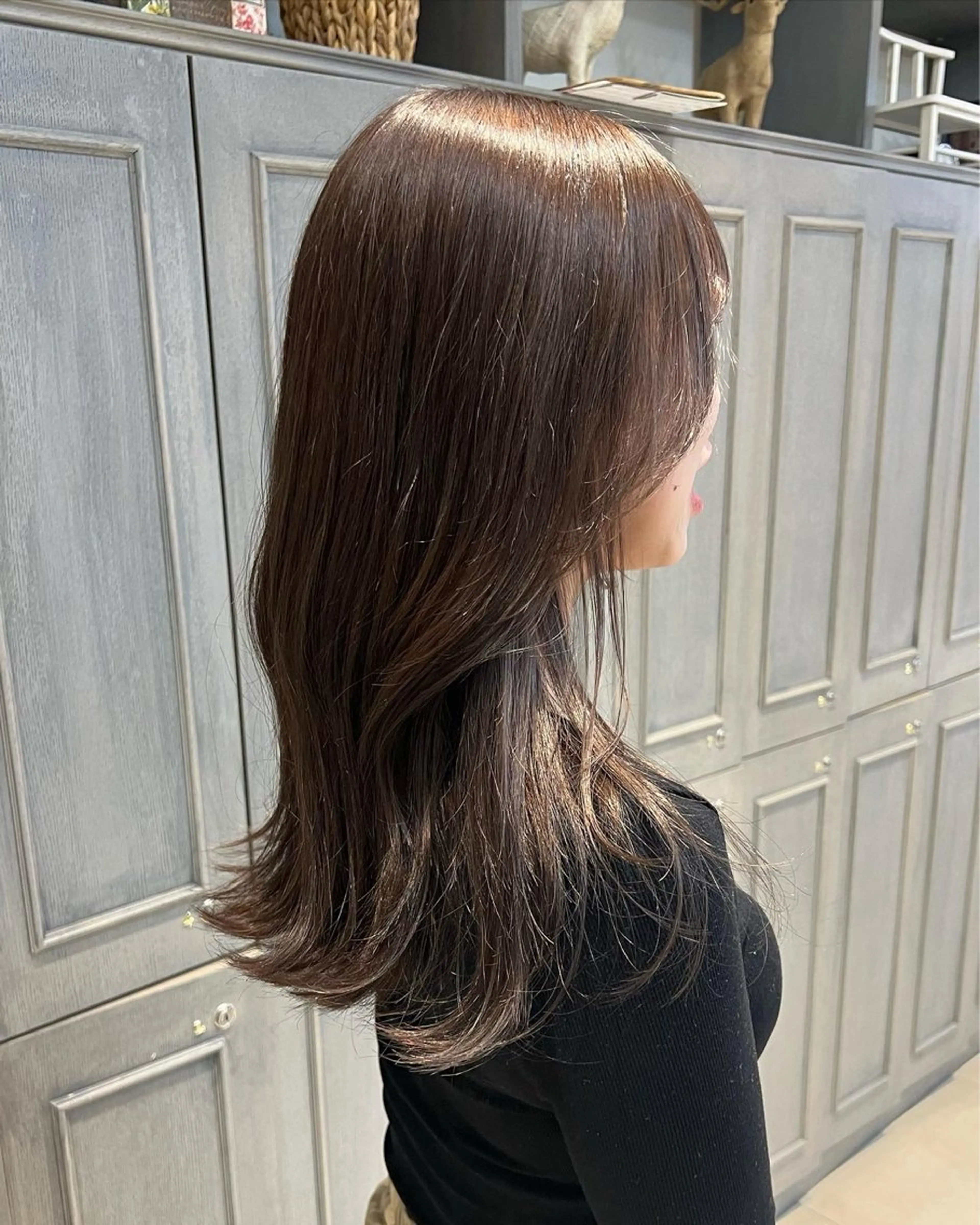 セミロング カラー パーマ ヘアアレンジ ブリーチ 透明感カラー グレージュ ブリーチなしカラー オリーブグレージュ カット ヘアカラー charme【 シャルム 】所属・ボブ/レイヤー/ nanamiのヘアスタイル