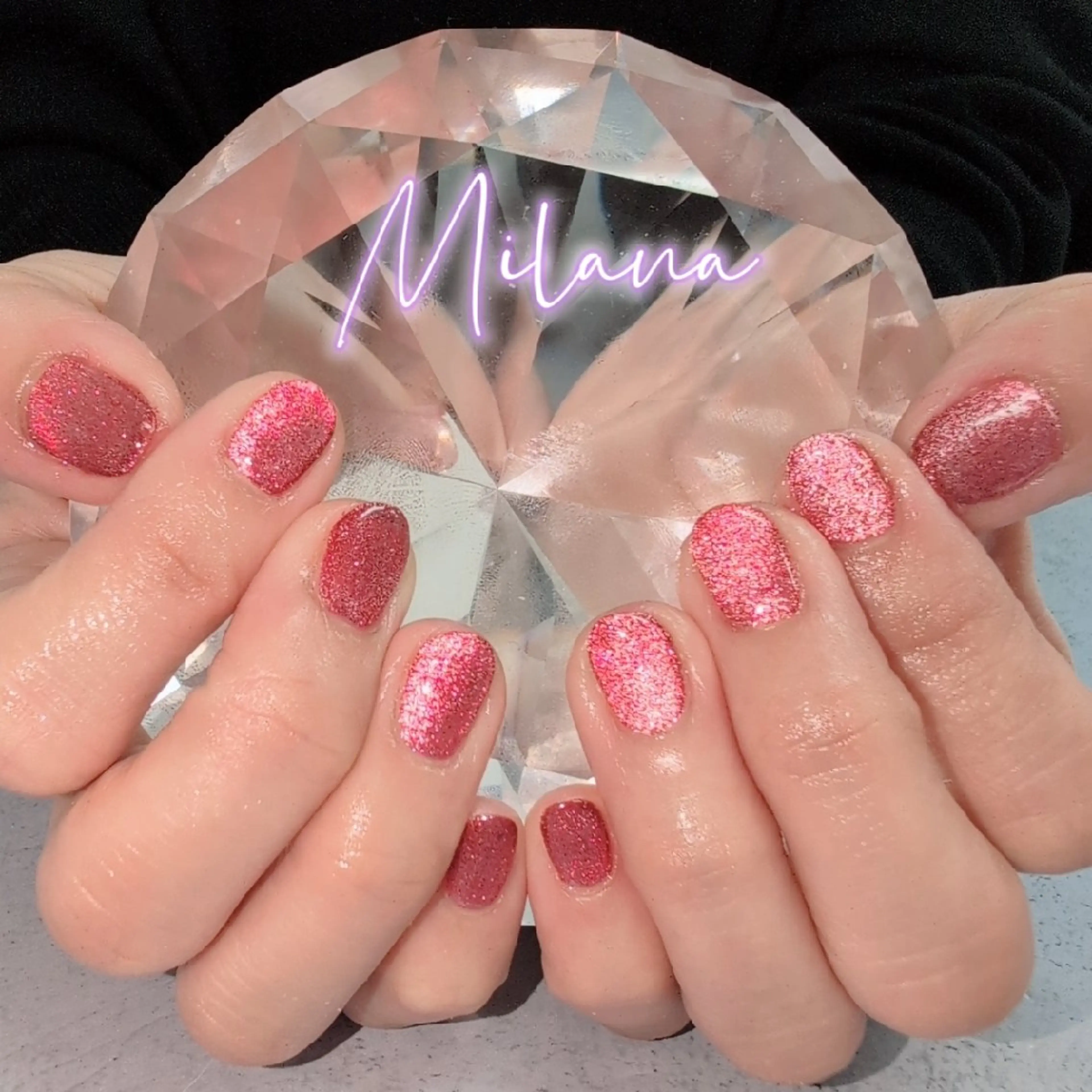 ネイル マグネットネイル ワンカラーネイル ハンドネイル Milana 川瀬のネイルデザイン