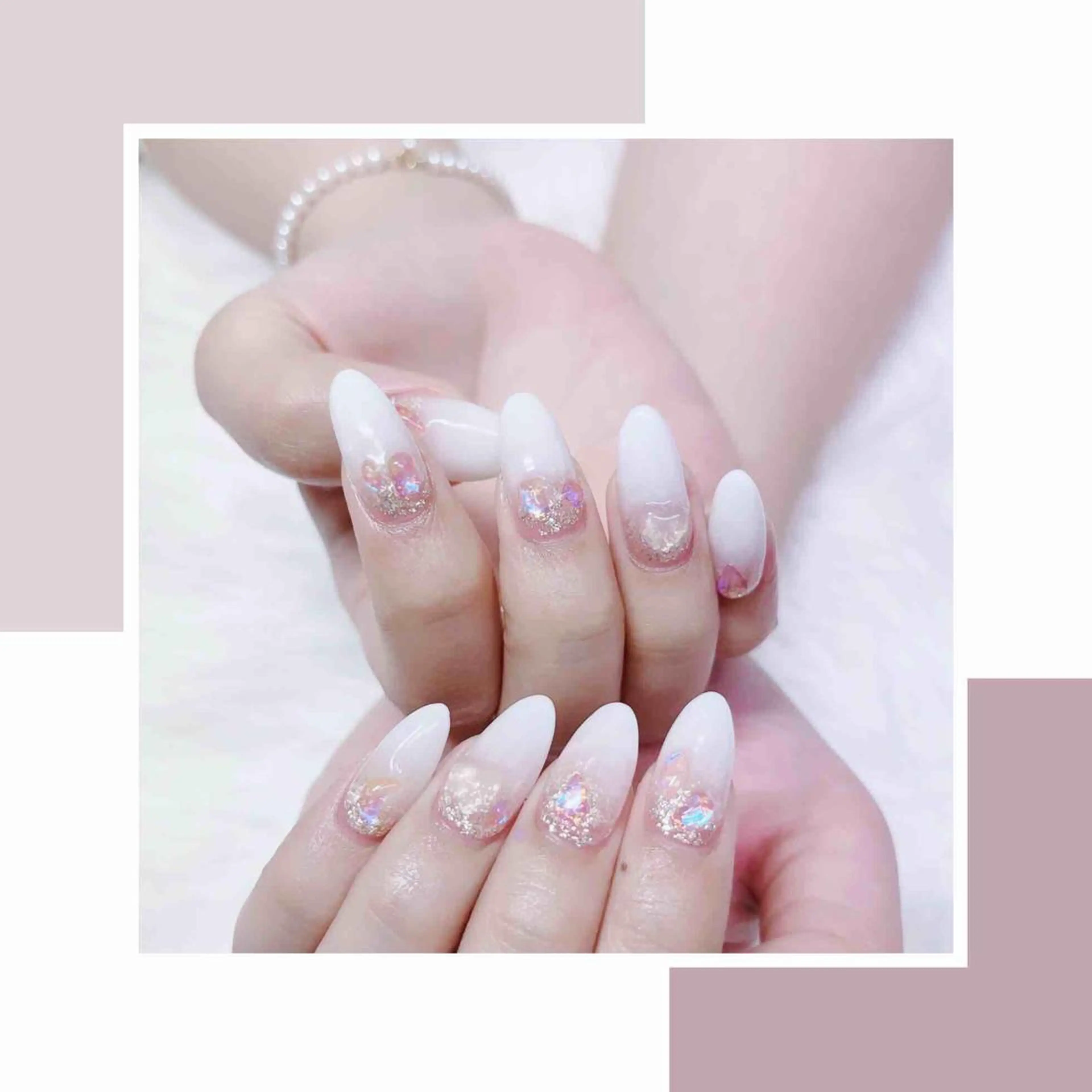 ネイル ハンドネイル MoonNail ユリ🌸のネイルデザイン