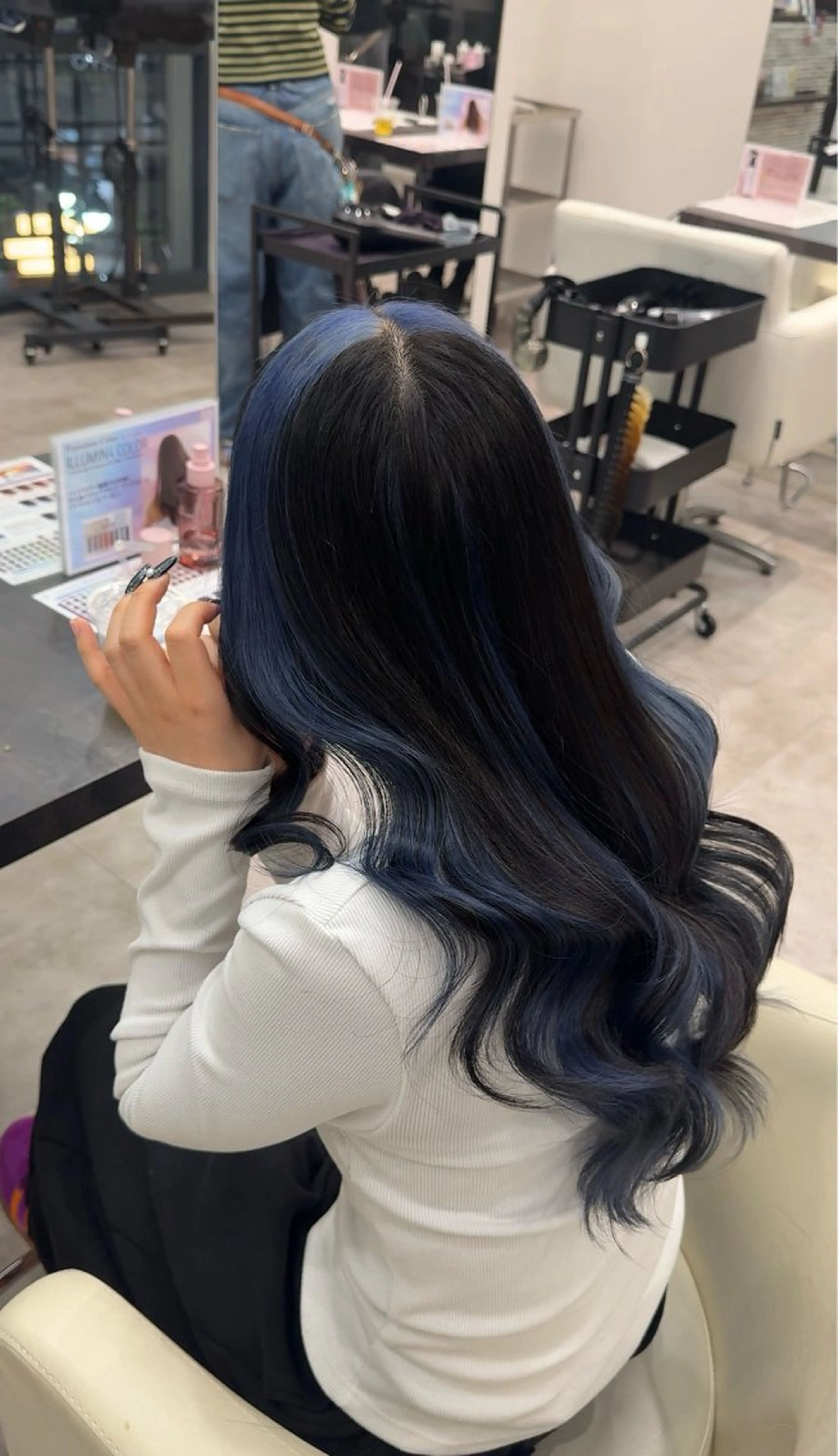 ロング カラー ベージュカラー ブリーチ ケアブリーチ 透明感カラー デザインカラー ヘアカラー トリートメント 渋谷髪質改善/縮毛 矯正/かすが🪽🫧のヘアスタイル