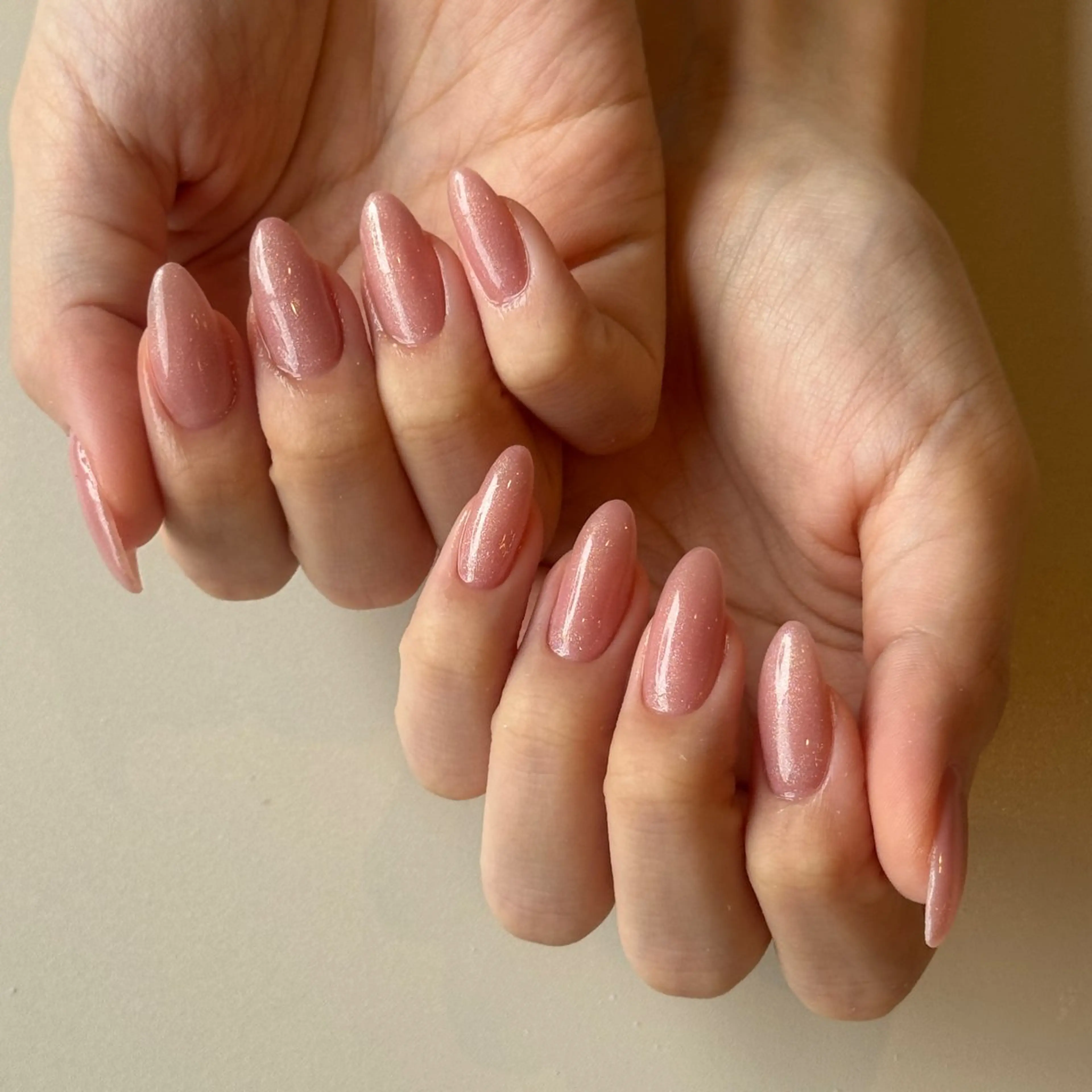 ネイル ジェルネイル ラメ(グリッター) ワンカラーネイル nail salon waleaのネイルデザイン