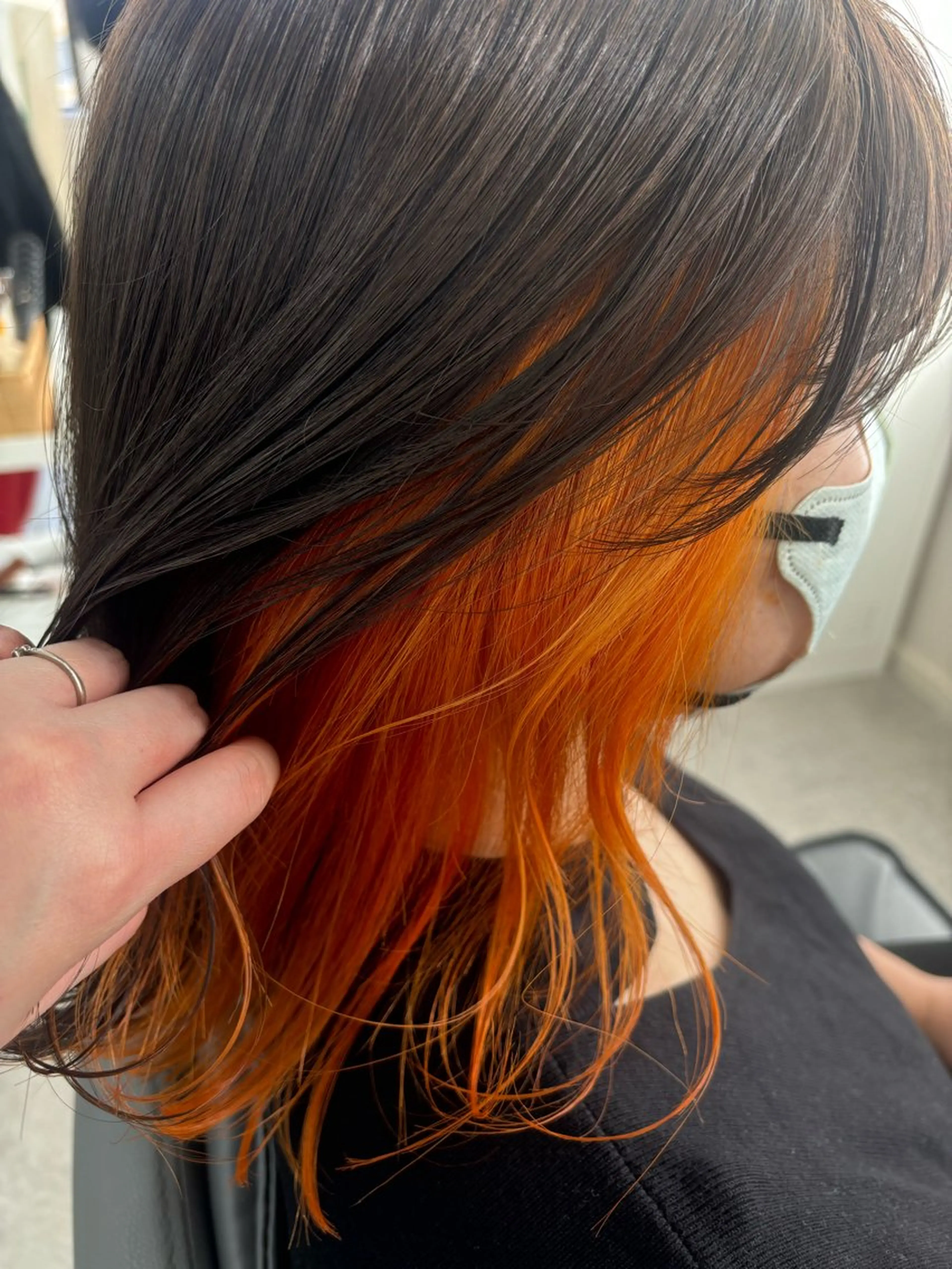 ミディアム カラー ヘアアレンジ 腰越 麻奈のヘアスタイル