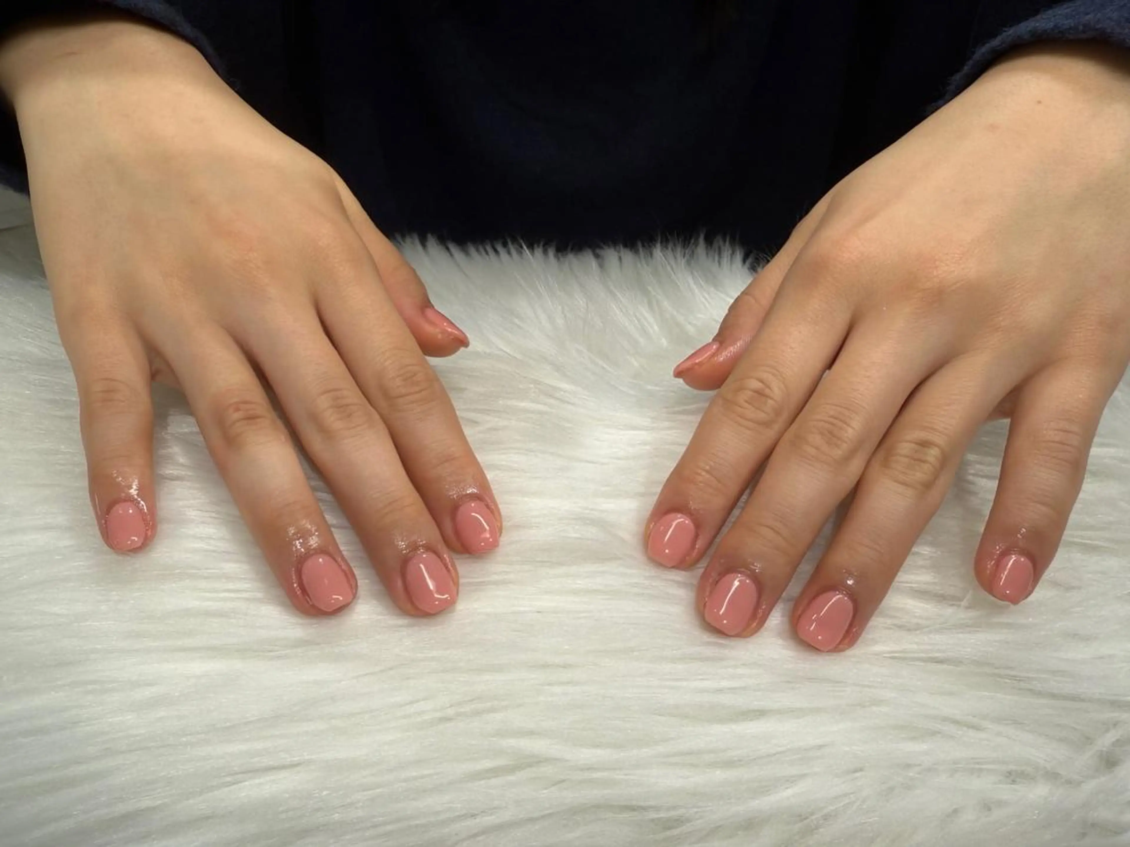 ネイル ワンカラーネイル ピンク ハンドネイル Nail Salon Lindaのネイルデザイン