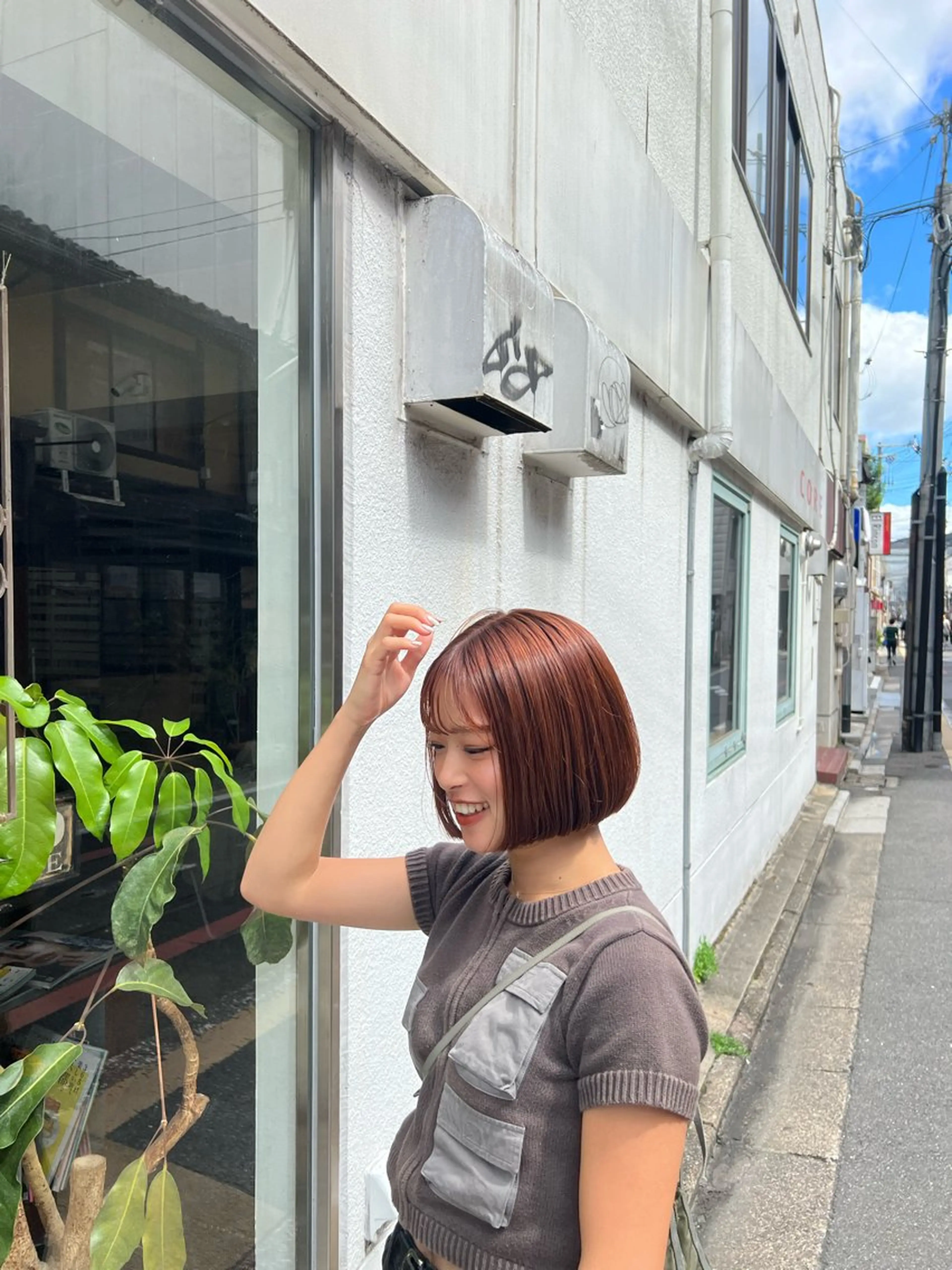 ショート ボブ カット ヘアカラー トリートメント 北尾 斗唯のヘアスタイル