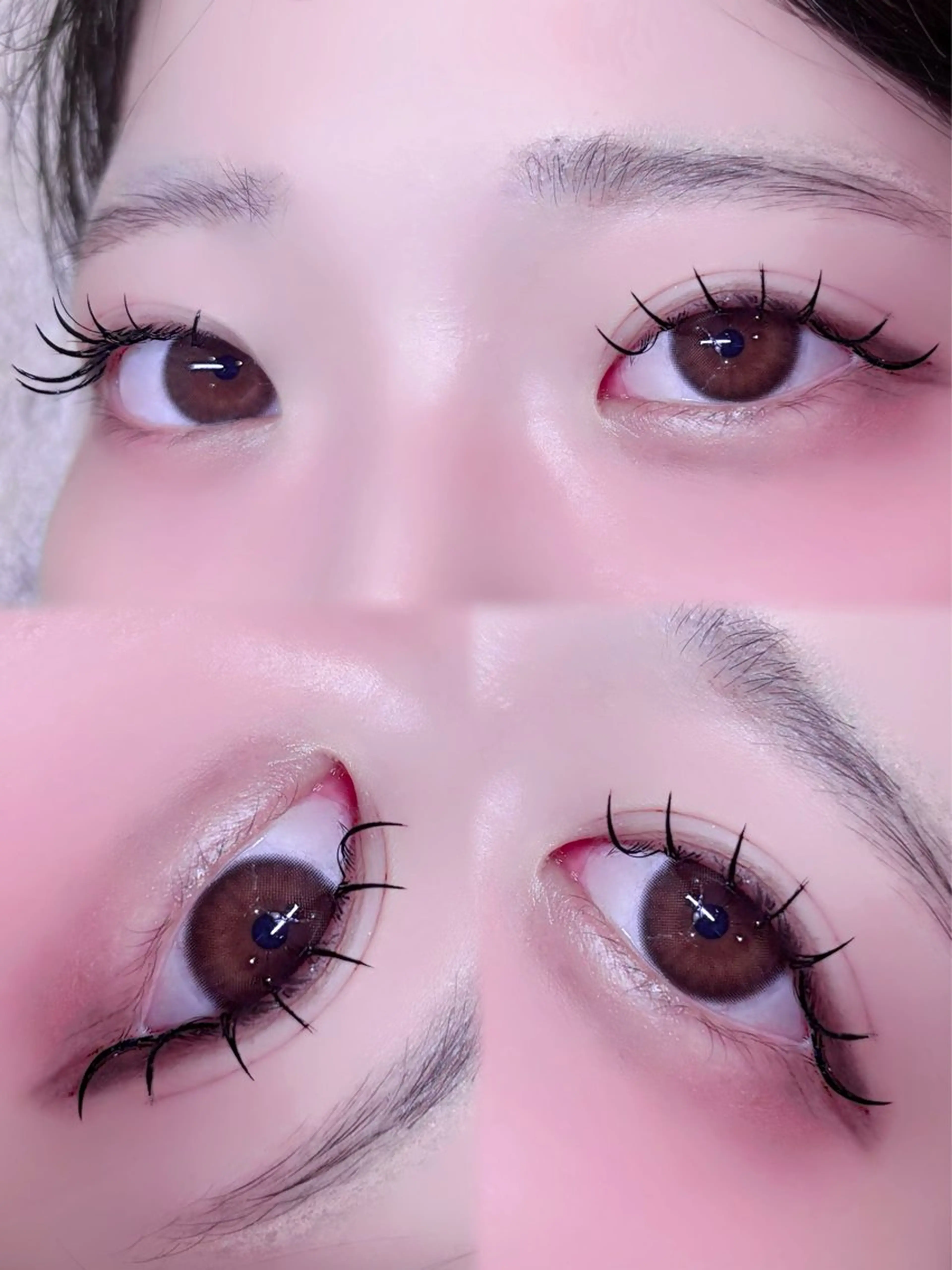 マツエク・マツパ 🎀束感/上下エク/ 𝙍𝙐𝘼 🎀のマツエク・マツパデザイン