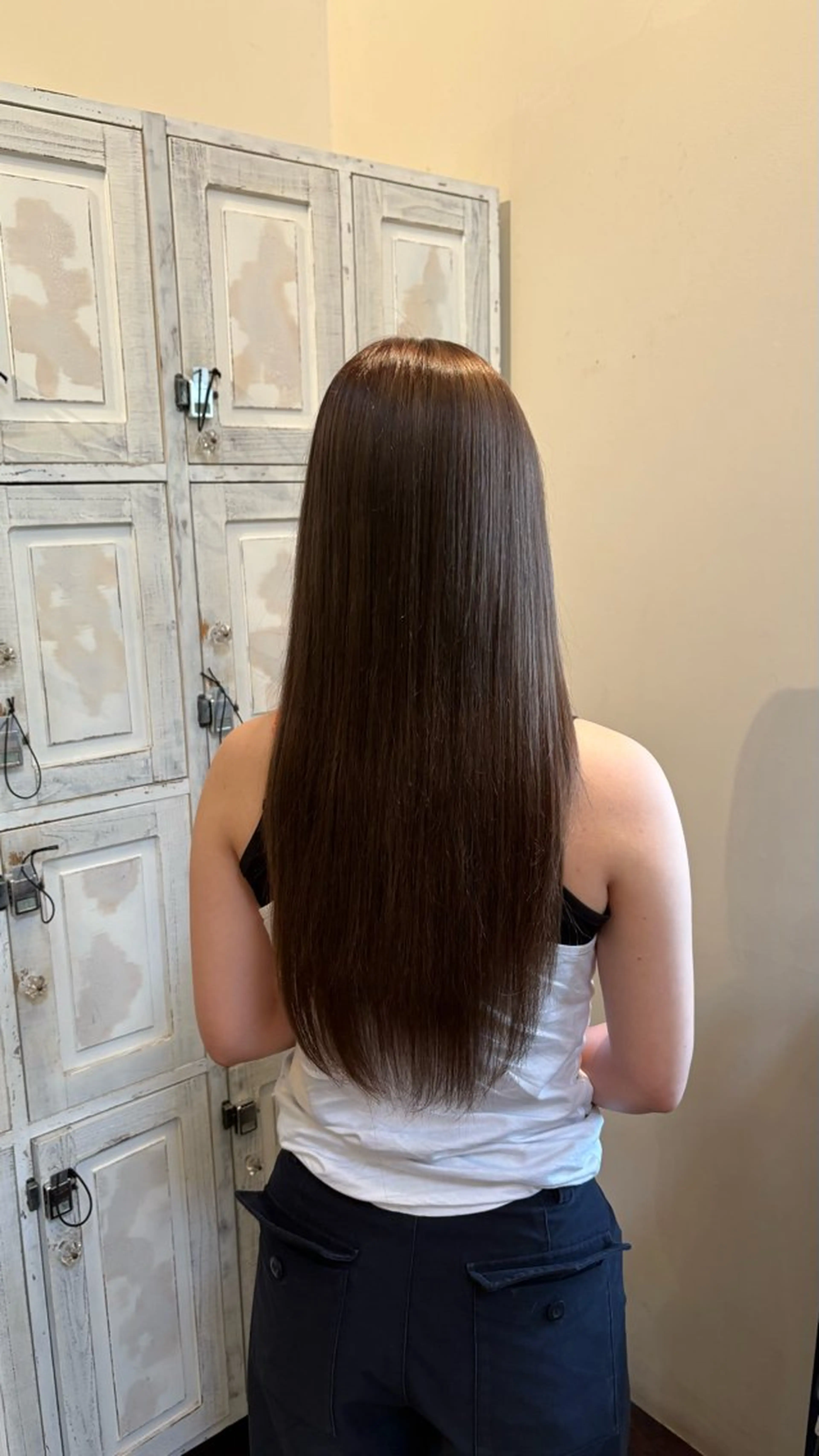 ロング 縮毛矯正 ルプラボウ/ 内藤ほのか/艶カラーのヘアスタイル