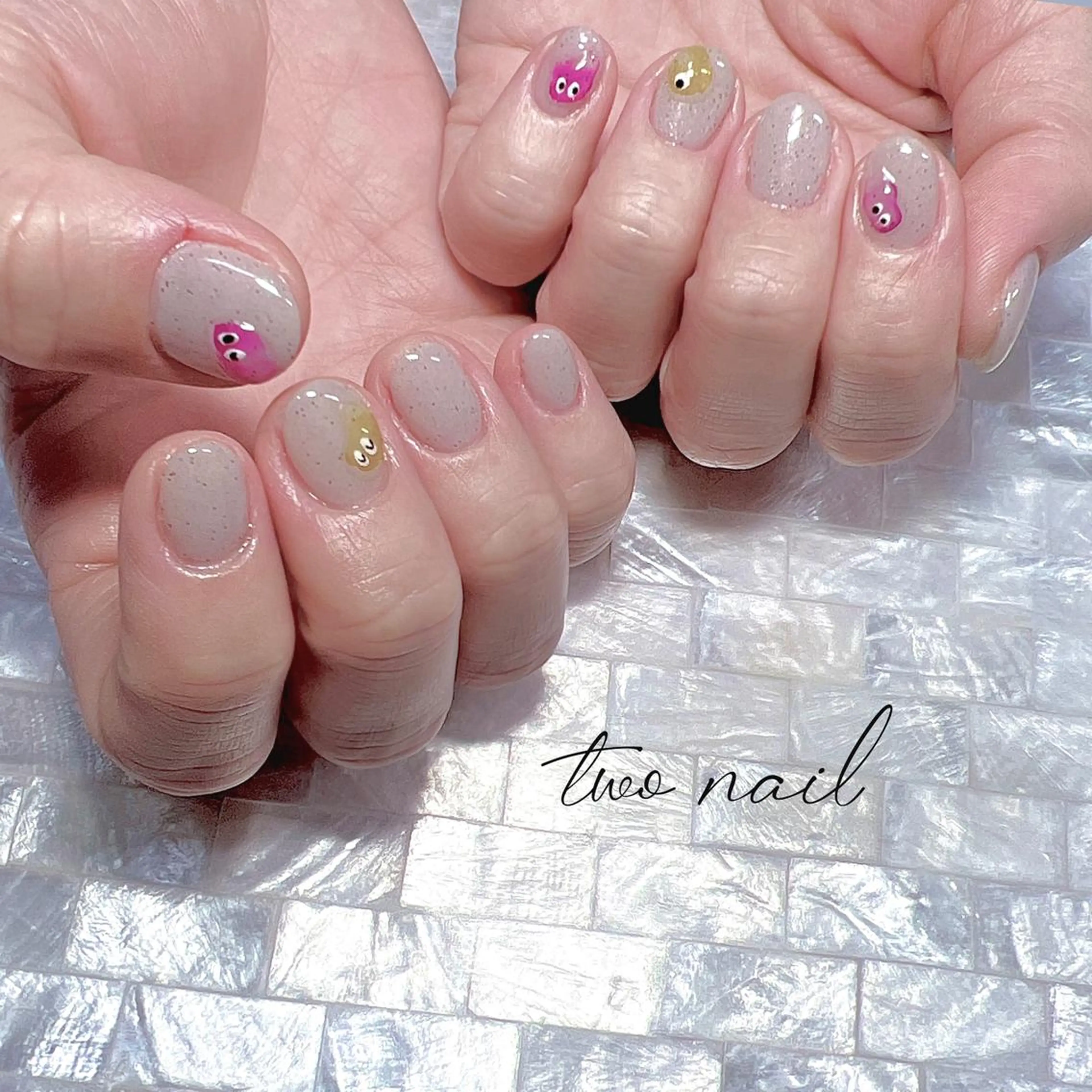 ネイル アートネイル クリアネイル フットネイル ハート ニュアンスネイル ハンドネイル two nailのネイルデザイン