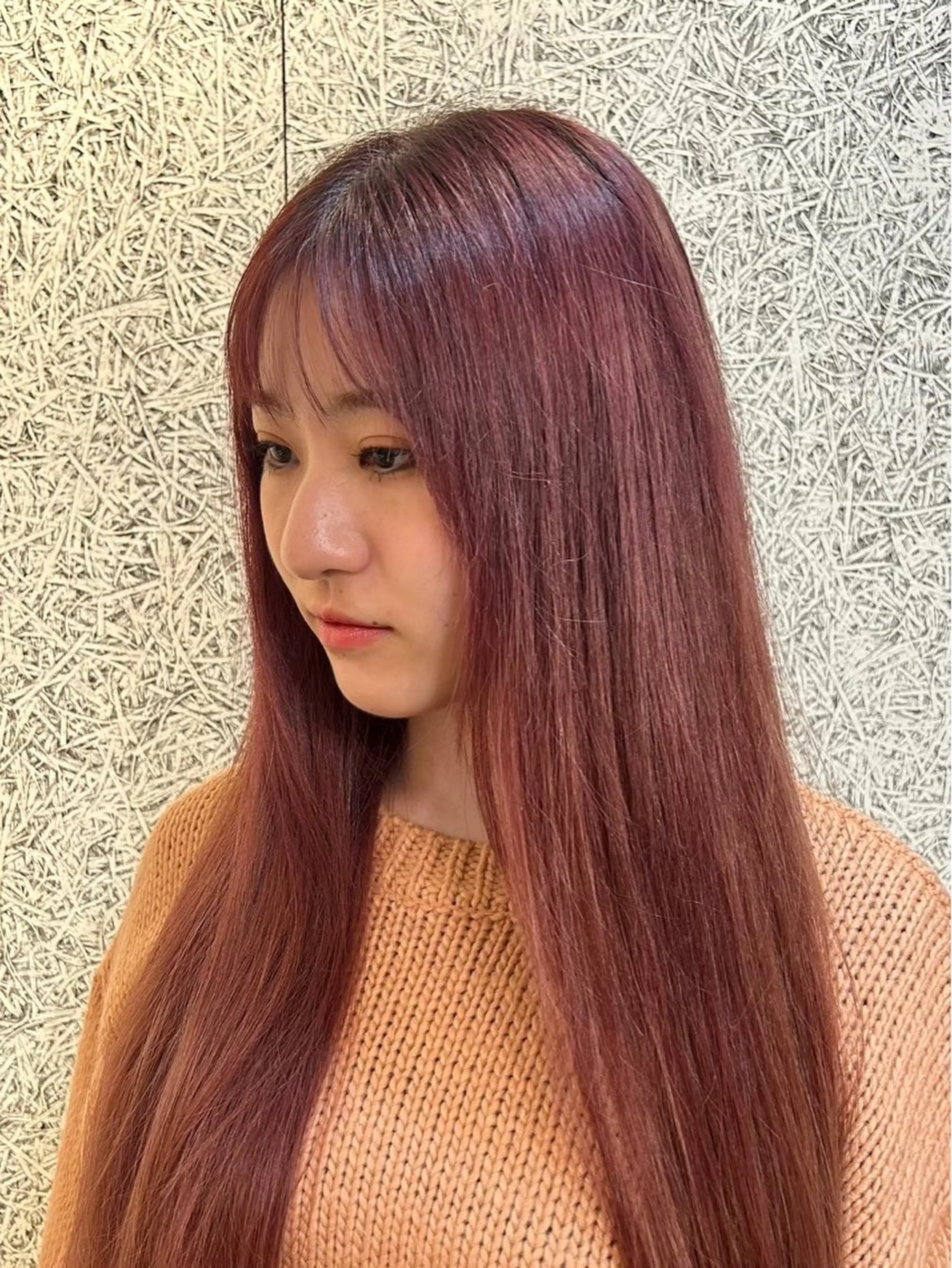 ロング カラー ピンクカラー 無料パーマモデル/ 🌟ひまり🌟のヘアスタイル