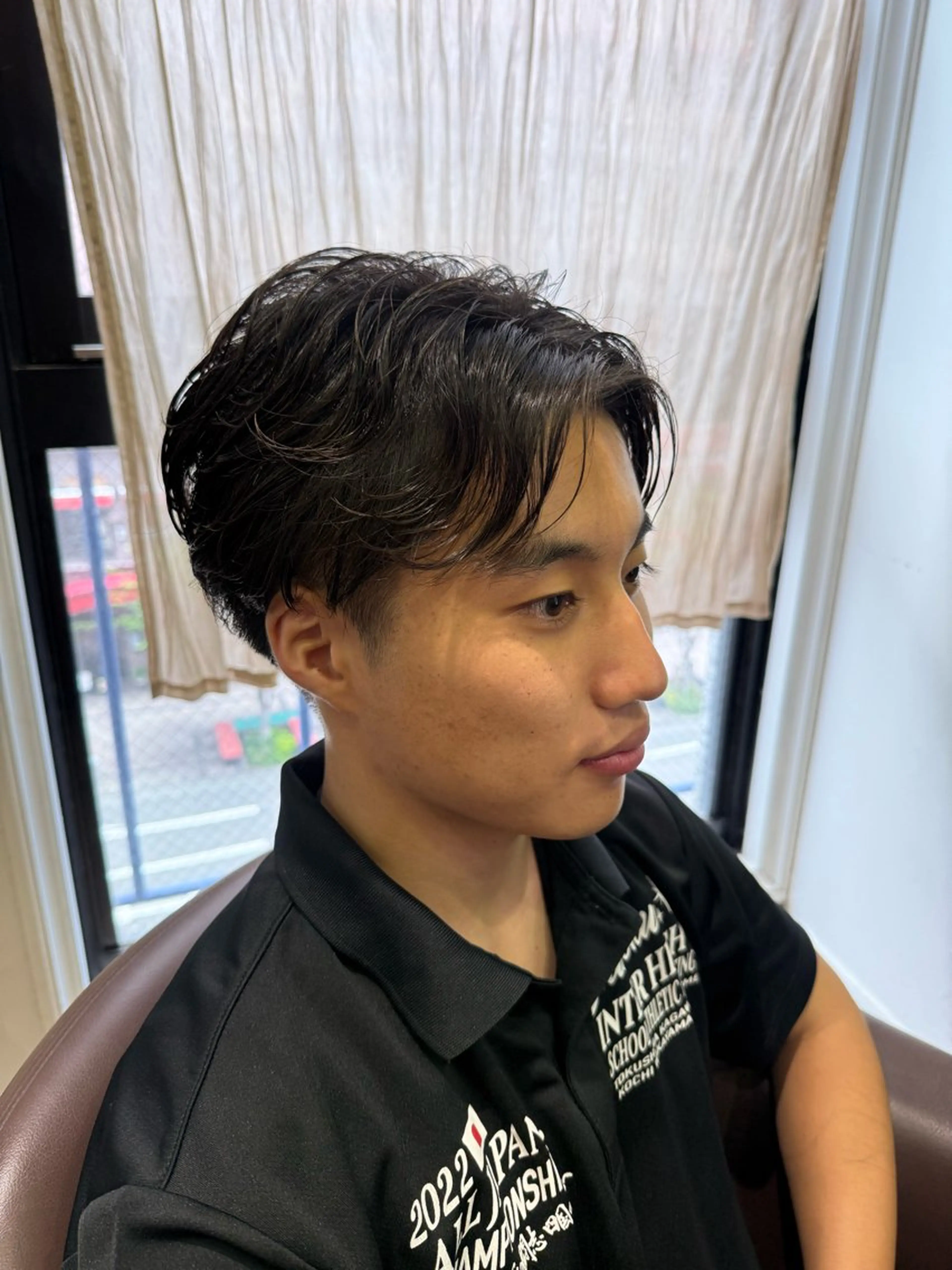 ショート パーマ メンズ メンズパーマ 溝口 槙里也のヘアスタイル