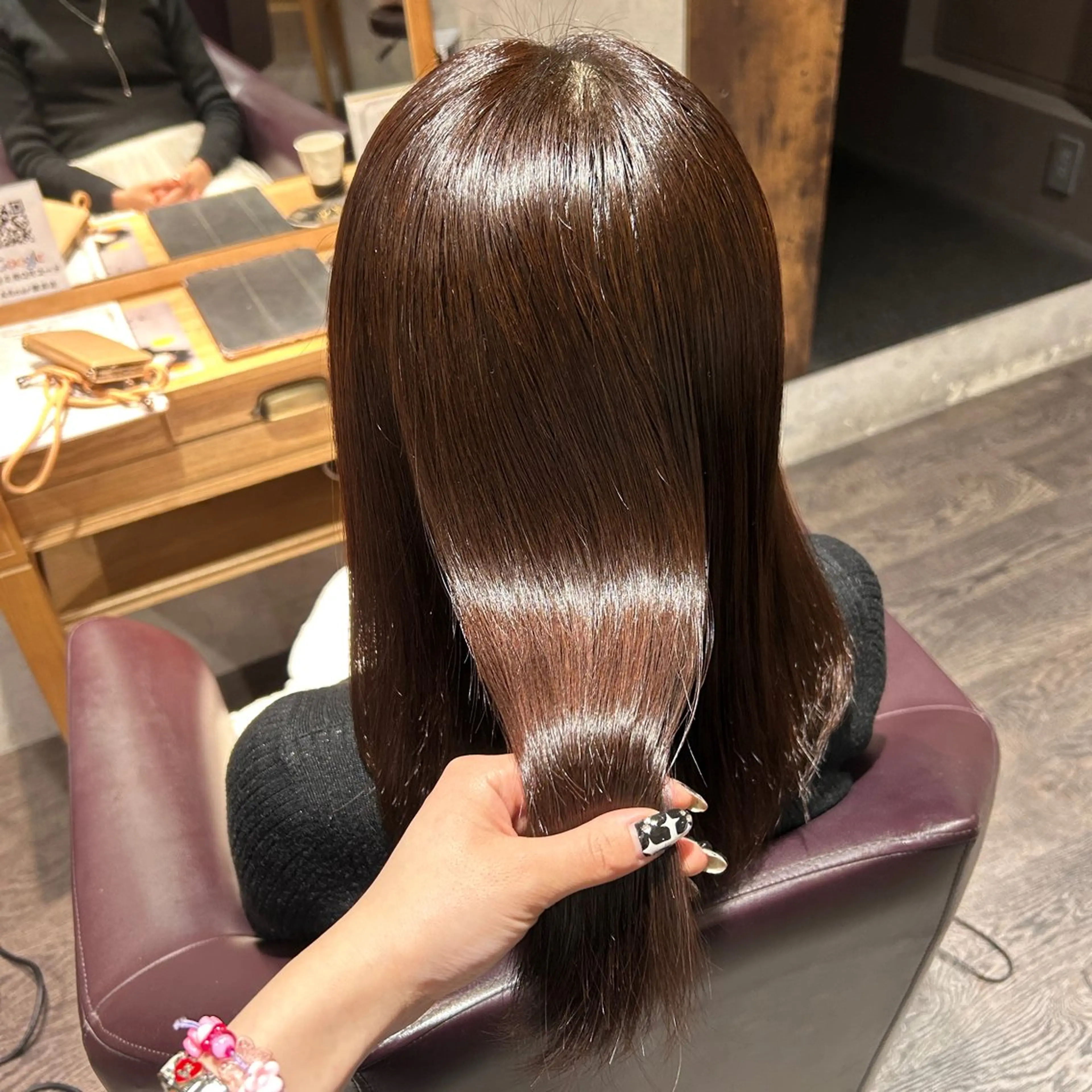 ミディアム カラー ブリーチ/エクステ/ 新宿/アリルのヘアスタイル