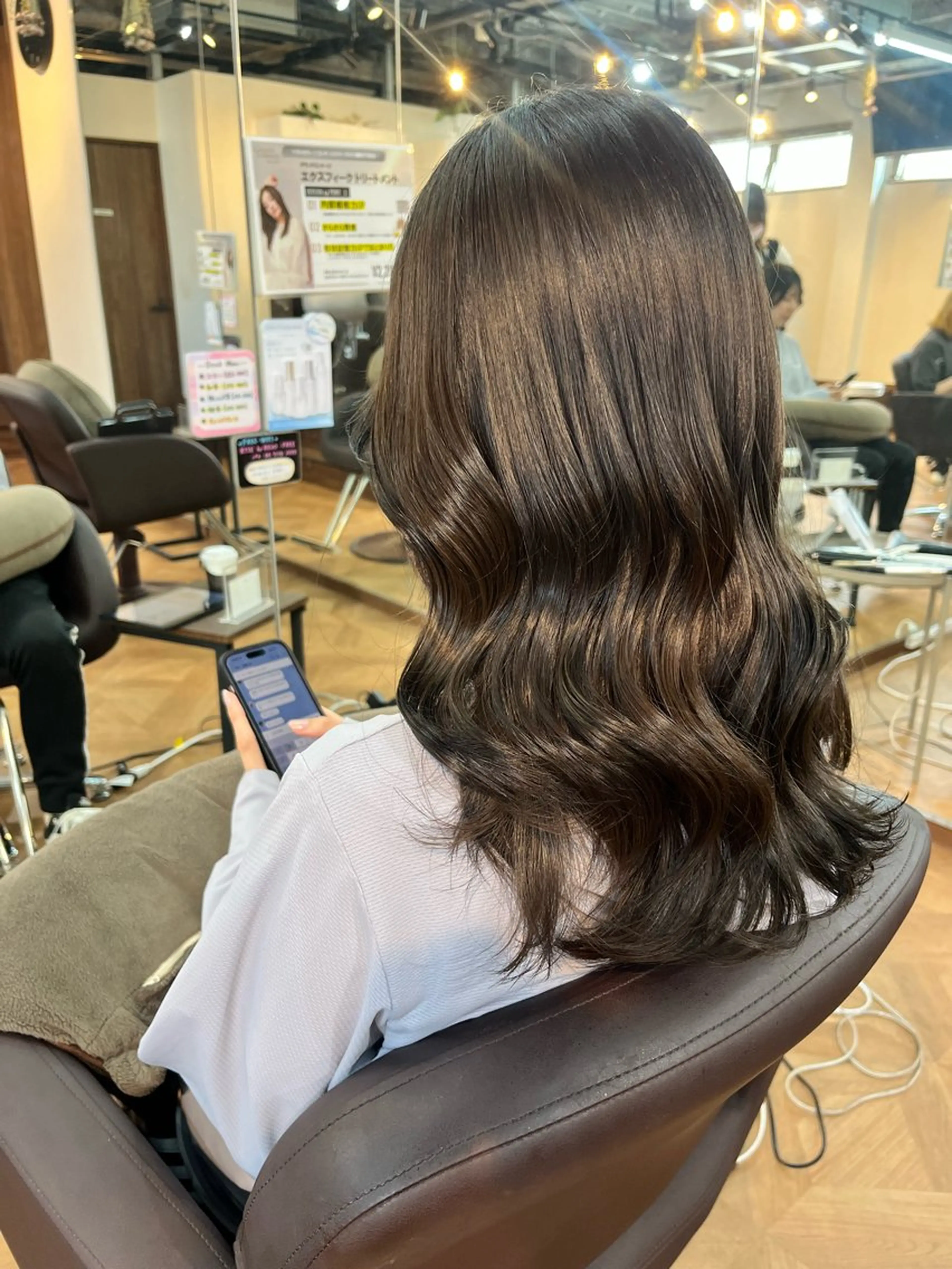 セミロング アッシュ アッシュグレー 🍒Ayana🍒 艶カラー🍒のヘアスタイル