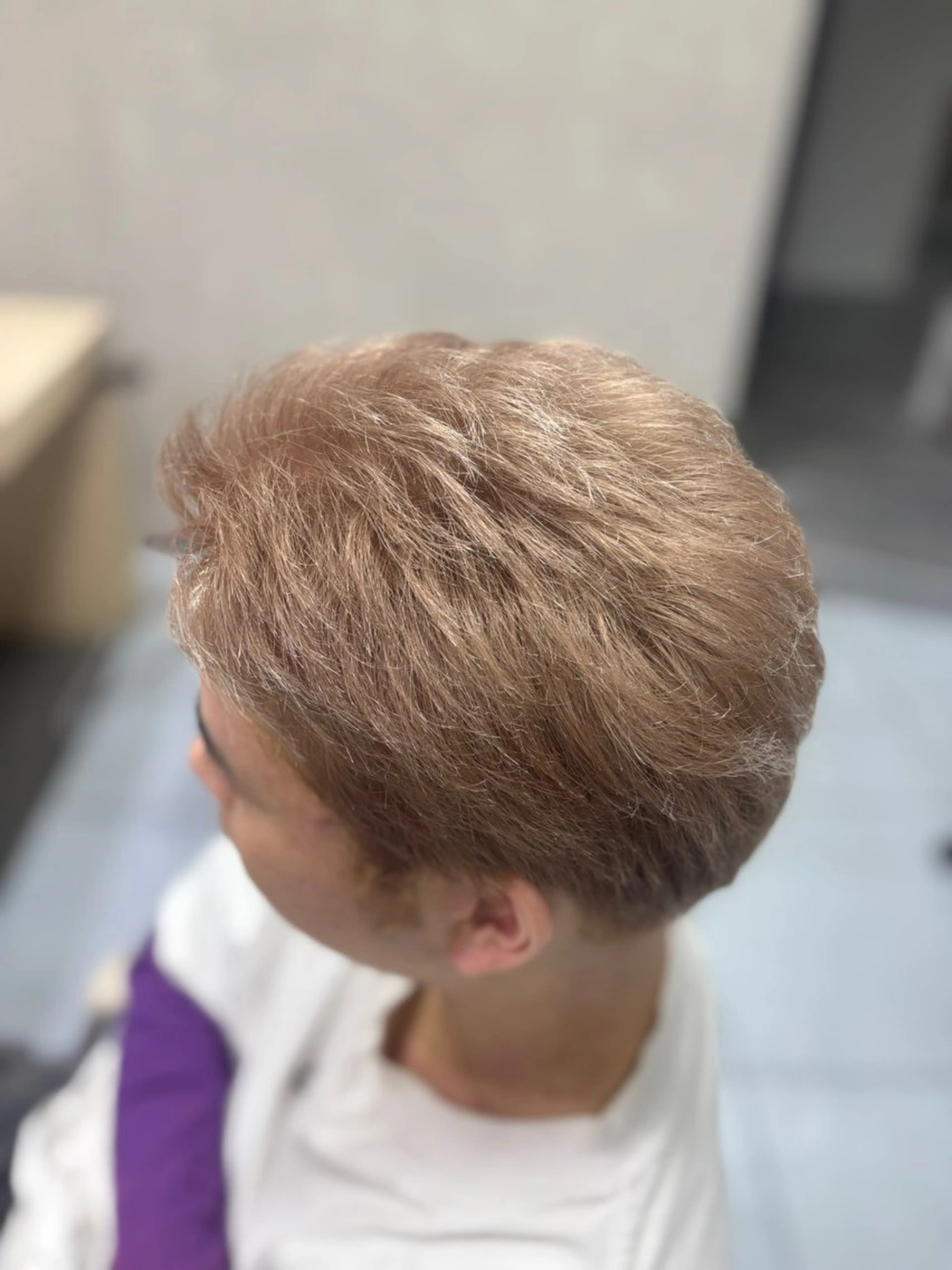 ショート カラー メンズ ヘアカラー メンズ特化韓国風 パーマスタイル/りんのヘアスタイル