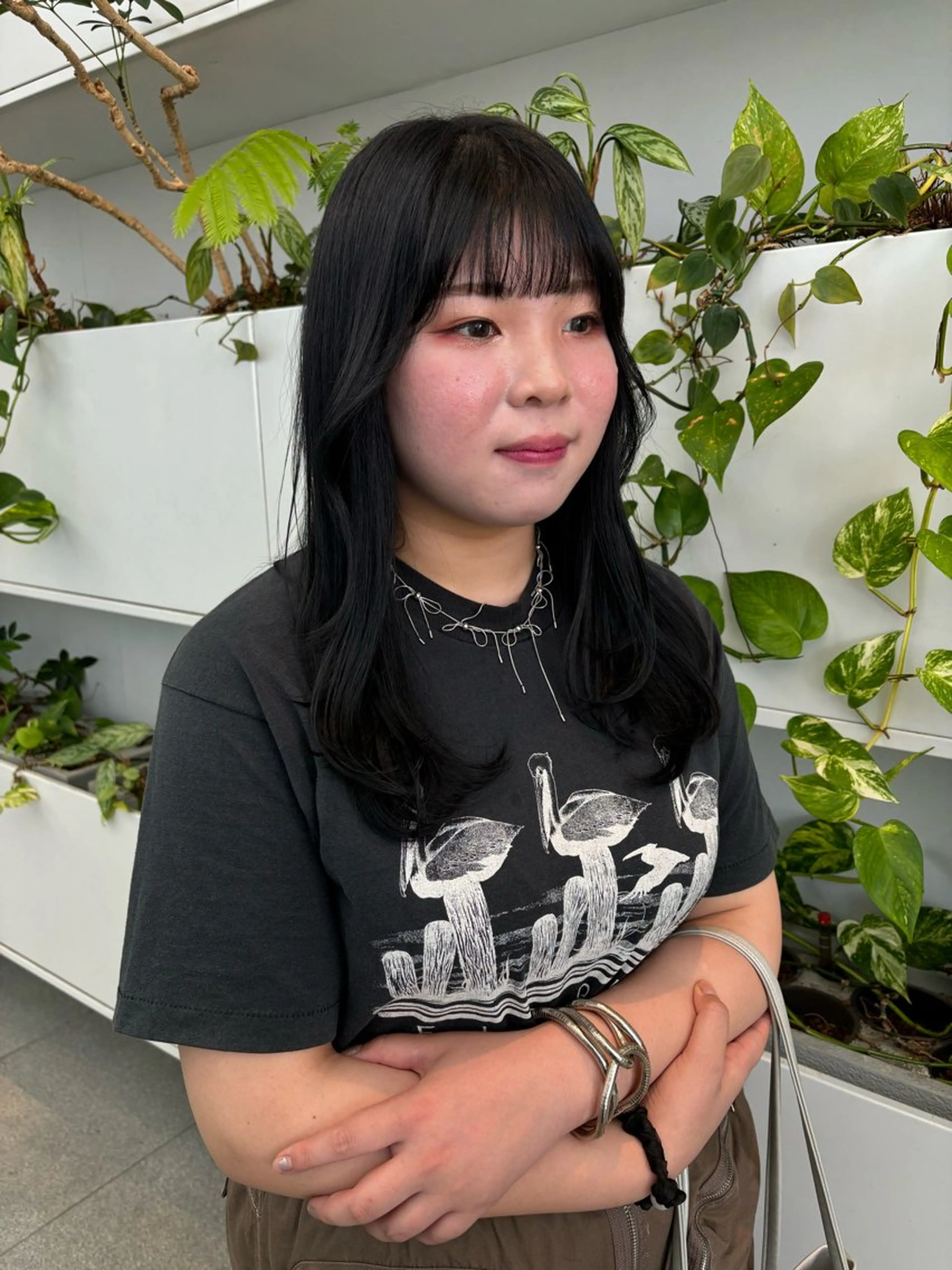 セミロング カラー レイヤーカット くさかみさき🌼暖色 /耳つぼ/オタク🌼のヘアスタイル