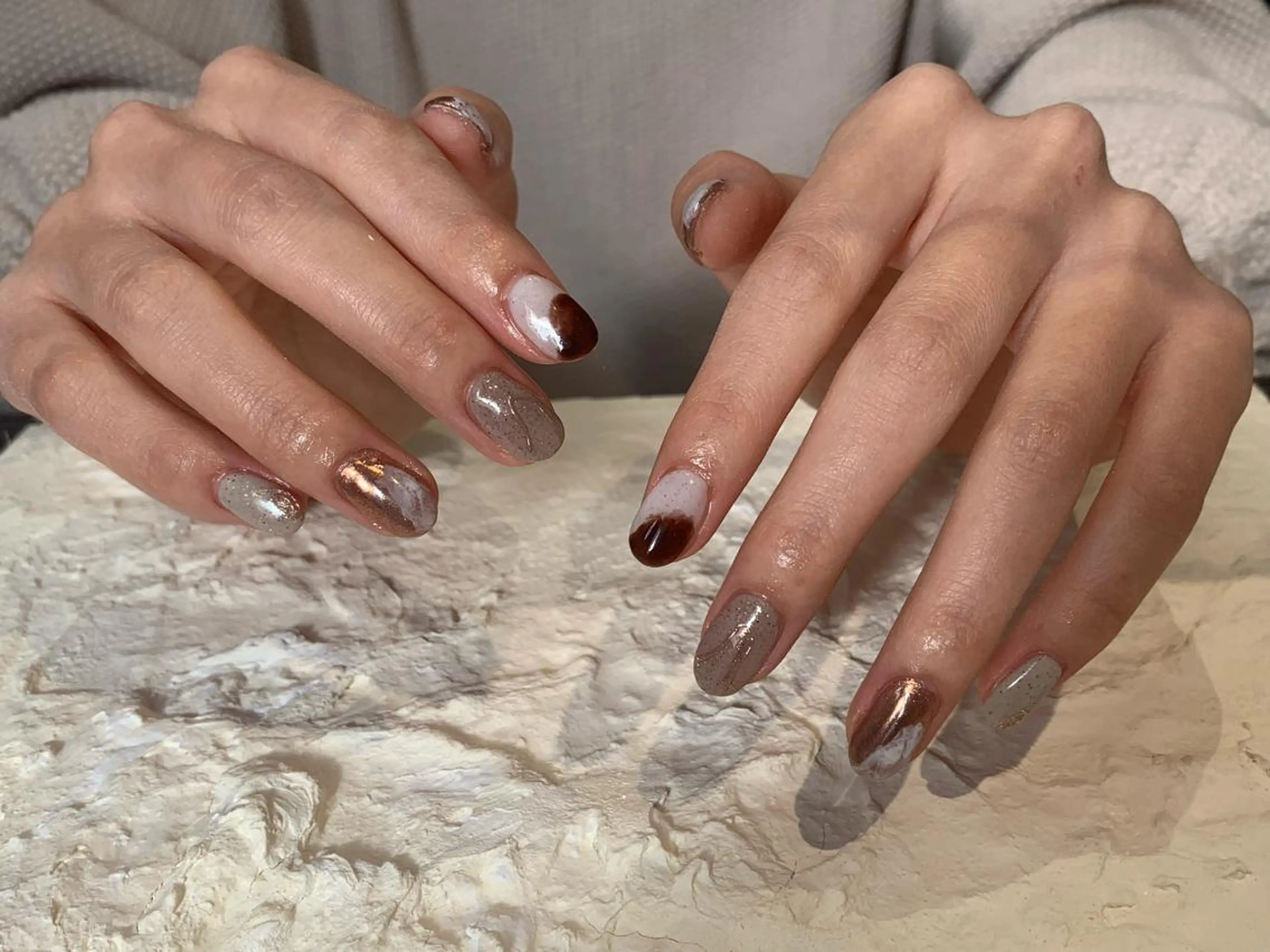 ネイル ニュアンスネイル マキノ ユイのネイルデザイン