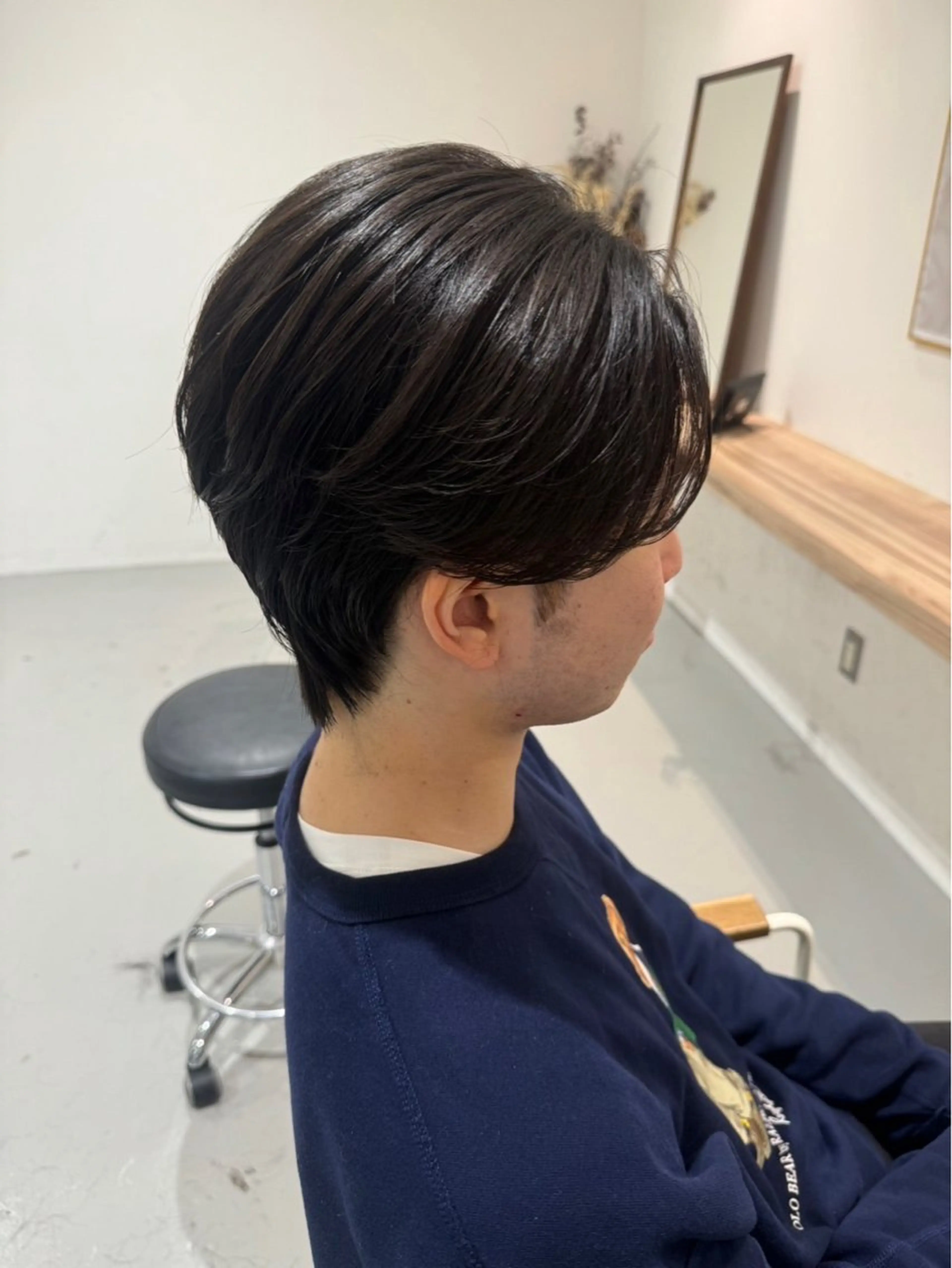 ミディアム 縮毛矯正 カット 縮毛矯正 樋口 令惟のヘアスタイル