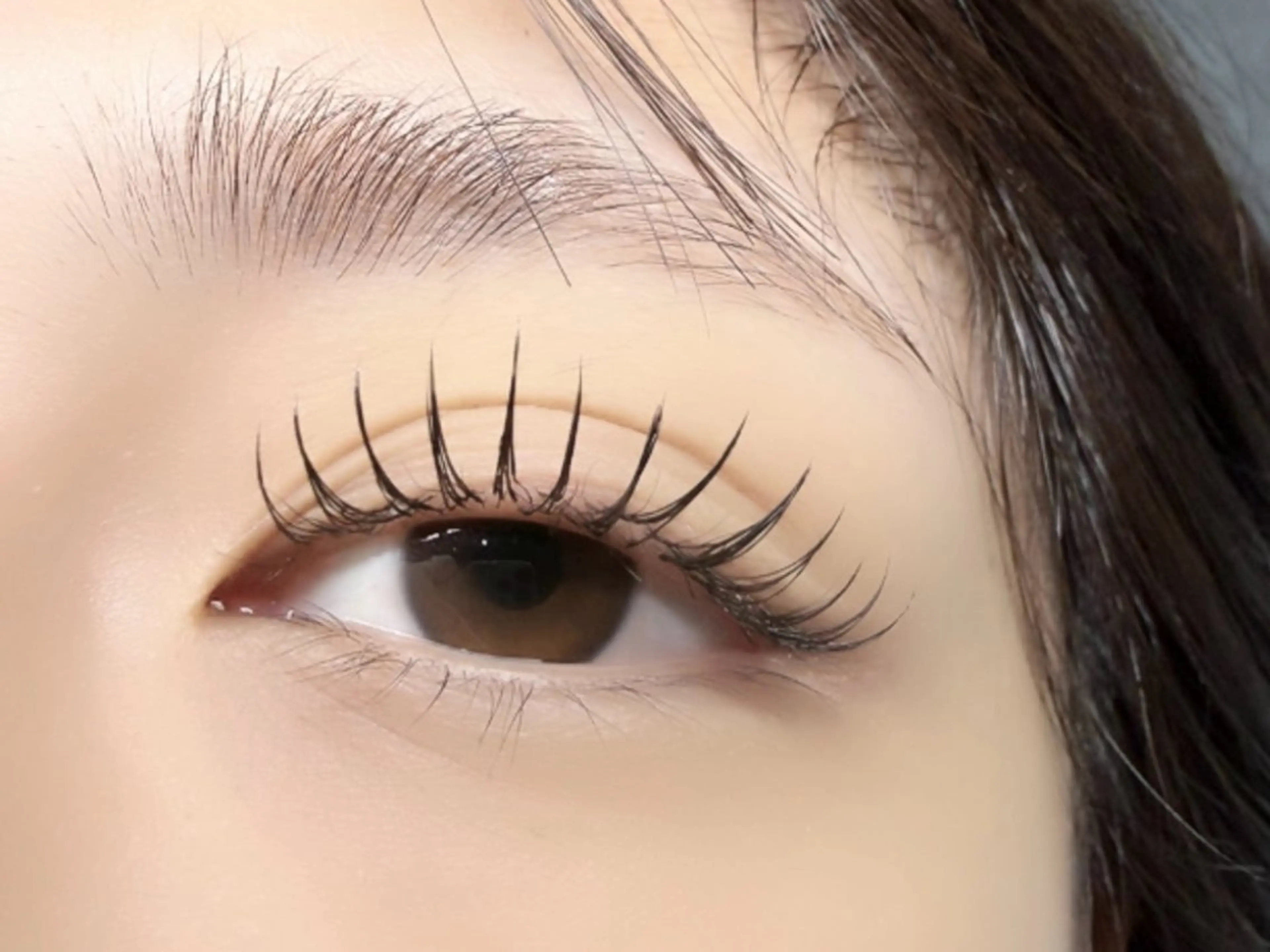 マツエク・マツパ 束感まつ毛 フラットラッシュ マツエク Lib 小松店 ⁎Oie/オオイエの眉毛・アイブロウイメージ