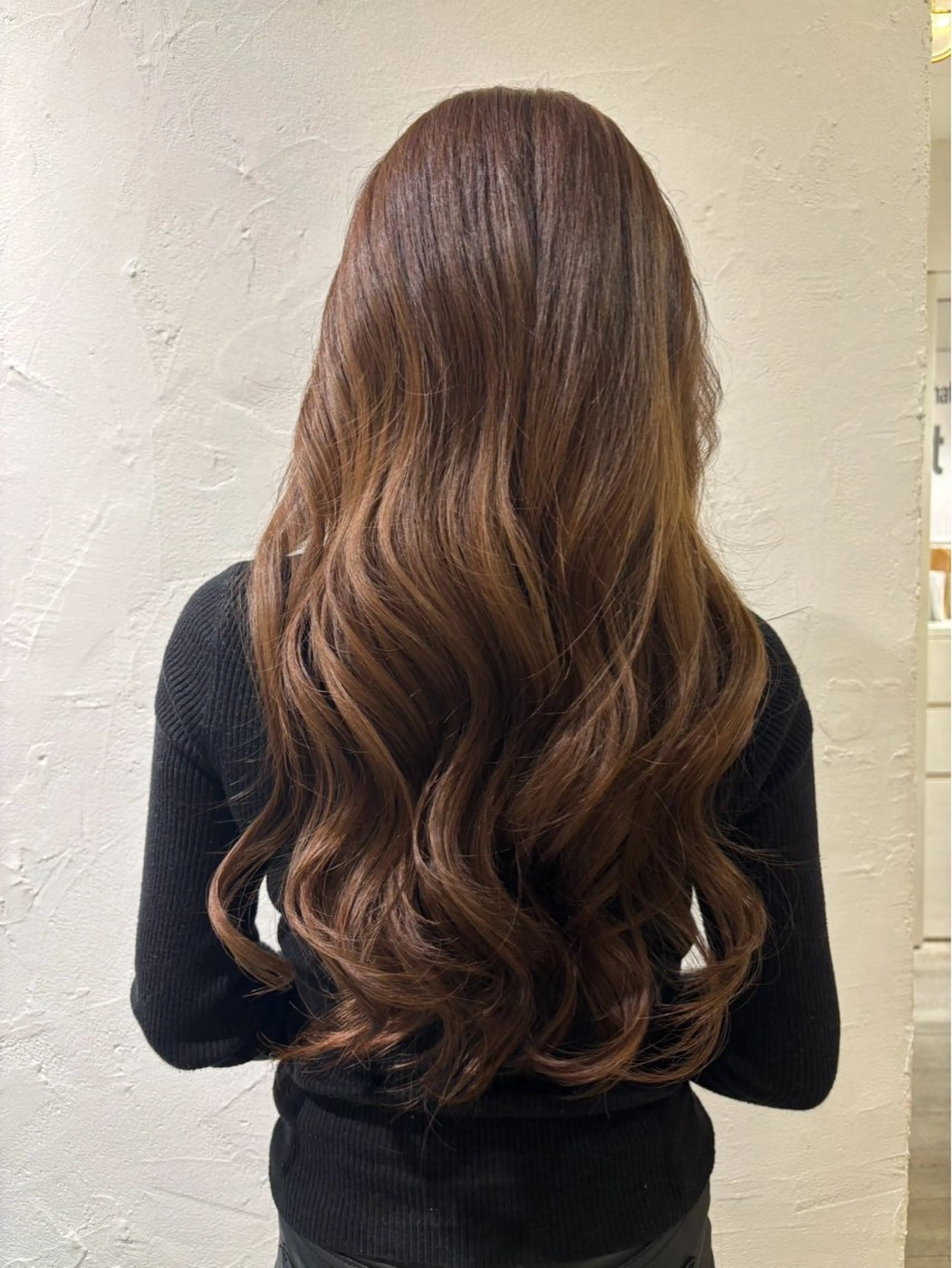 ロング カラー アッシュ カット ヘアカラー トリートメント 美容室stadium 横田ジュンコのヘアスタイル