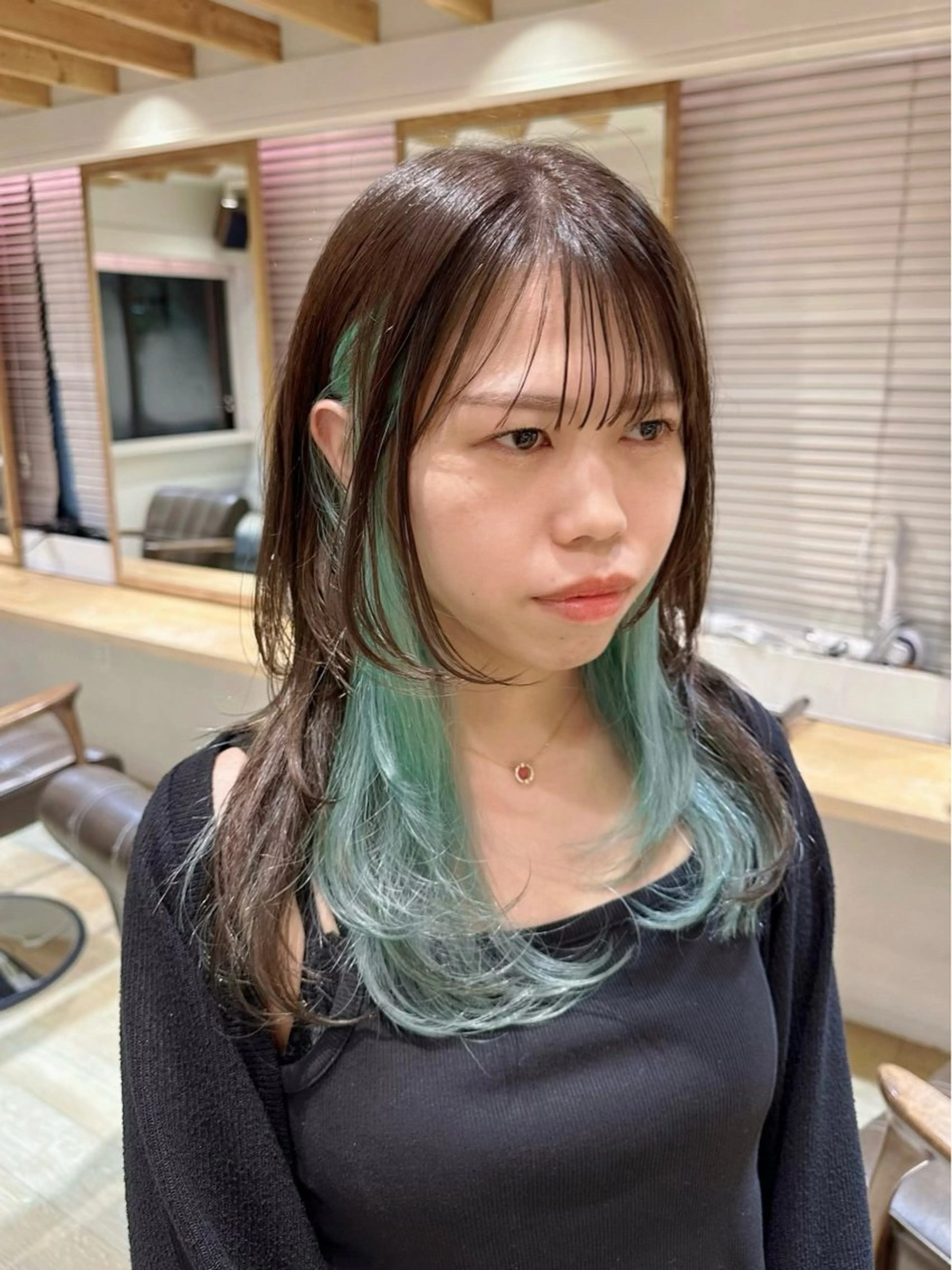 ロング カット ヘアカラー 新宿 木下拓哉のヘアスタイル