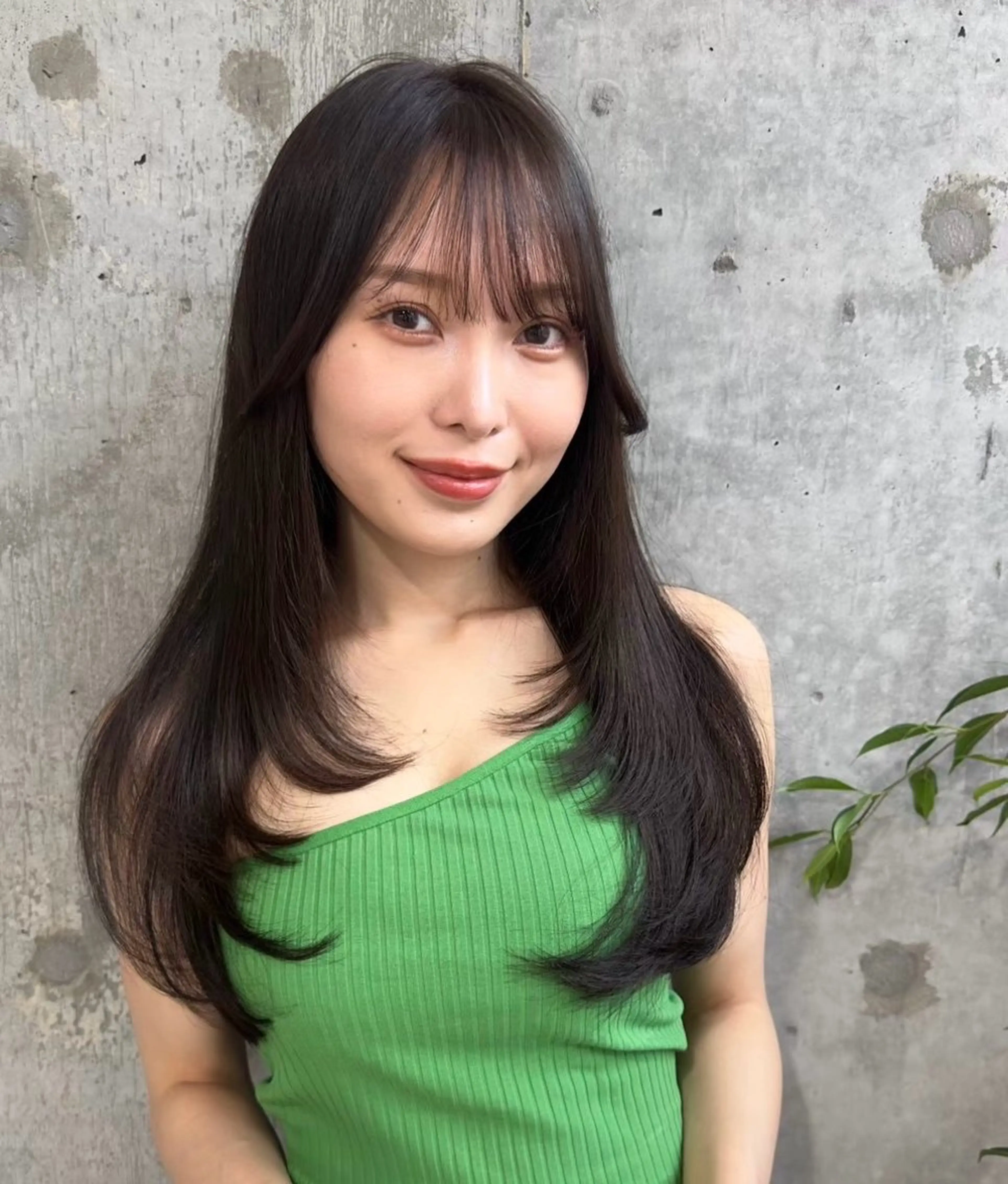 ロング レイヤーカット 韓国トレンド💓‪ 阿部あんじゅのヘアスタイル