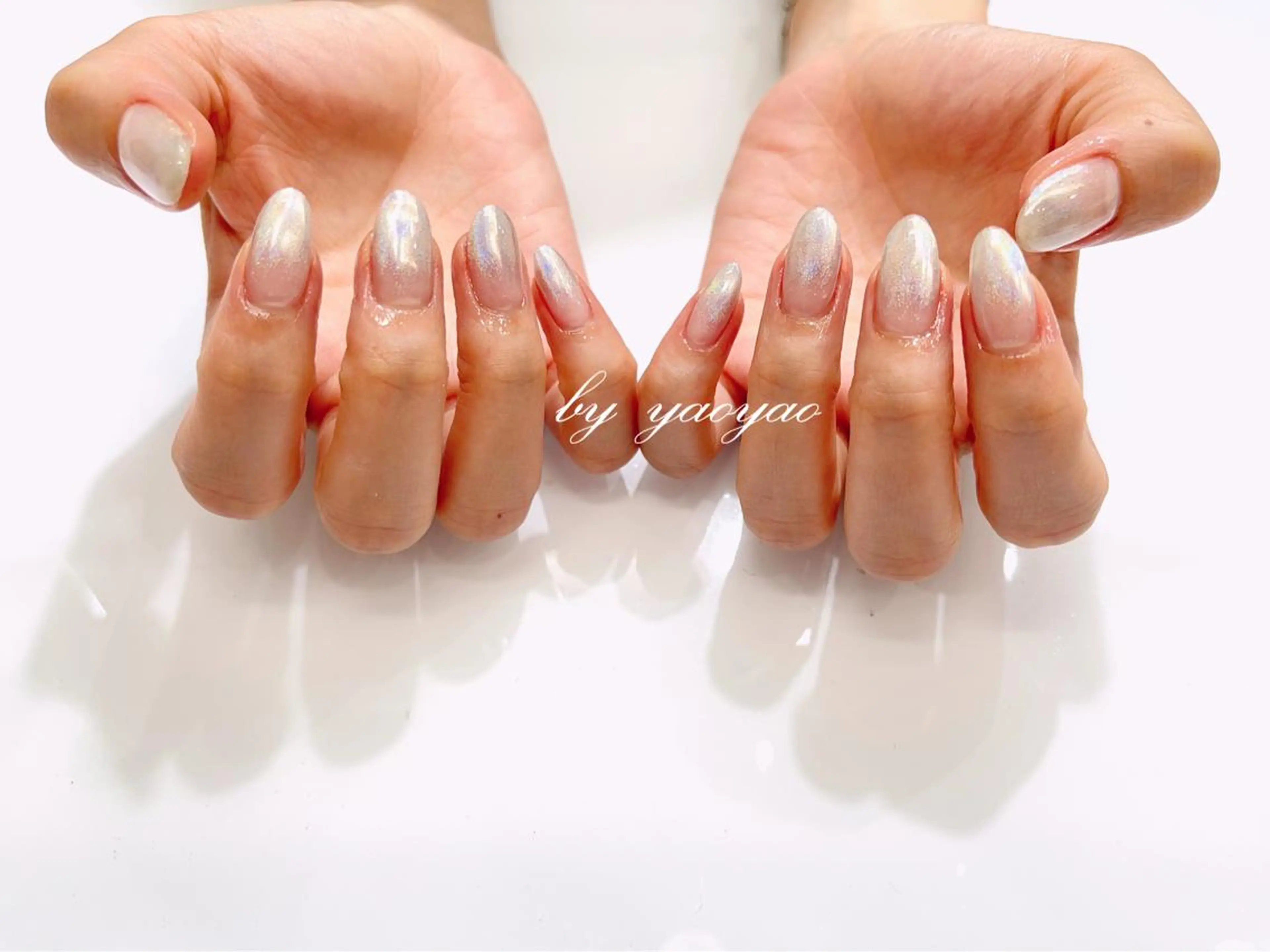 ネイル ミラーネイル Umi nail& eyelashのネイルデザイン