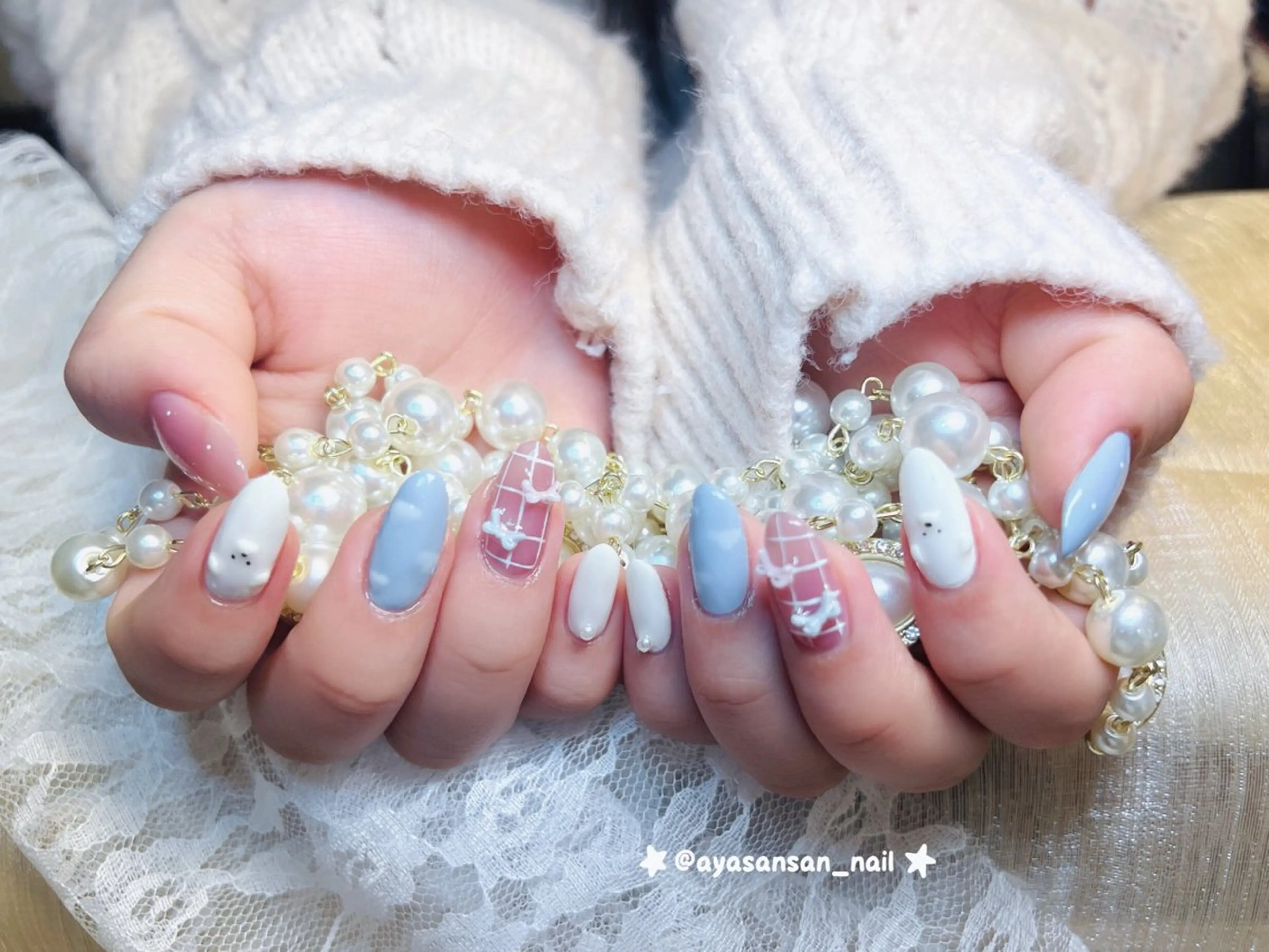 ネイル ハンドネイル ハンドケア あや✨🌸長さだし カワイイ系ピンク専門のネイルデザイン