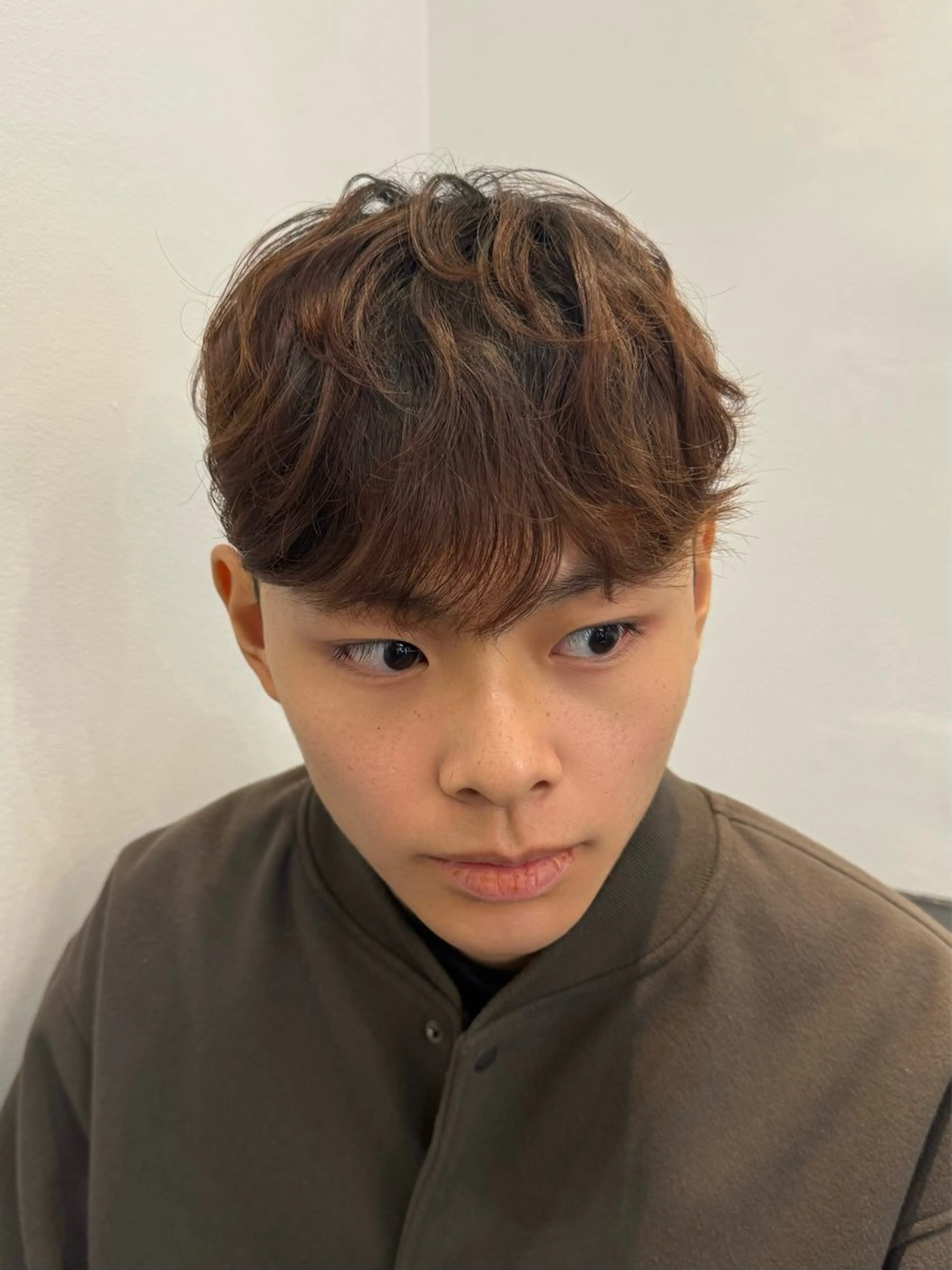 パーマ メンズ カット パーマ 韓国式ダウンパーマ 🇰🇷櫻井健のヘアスタイル