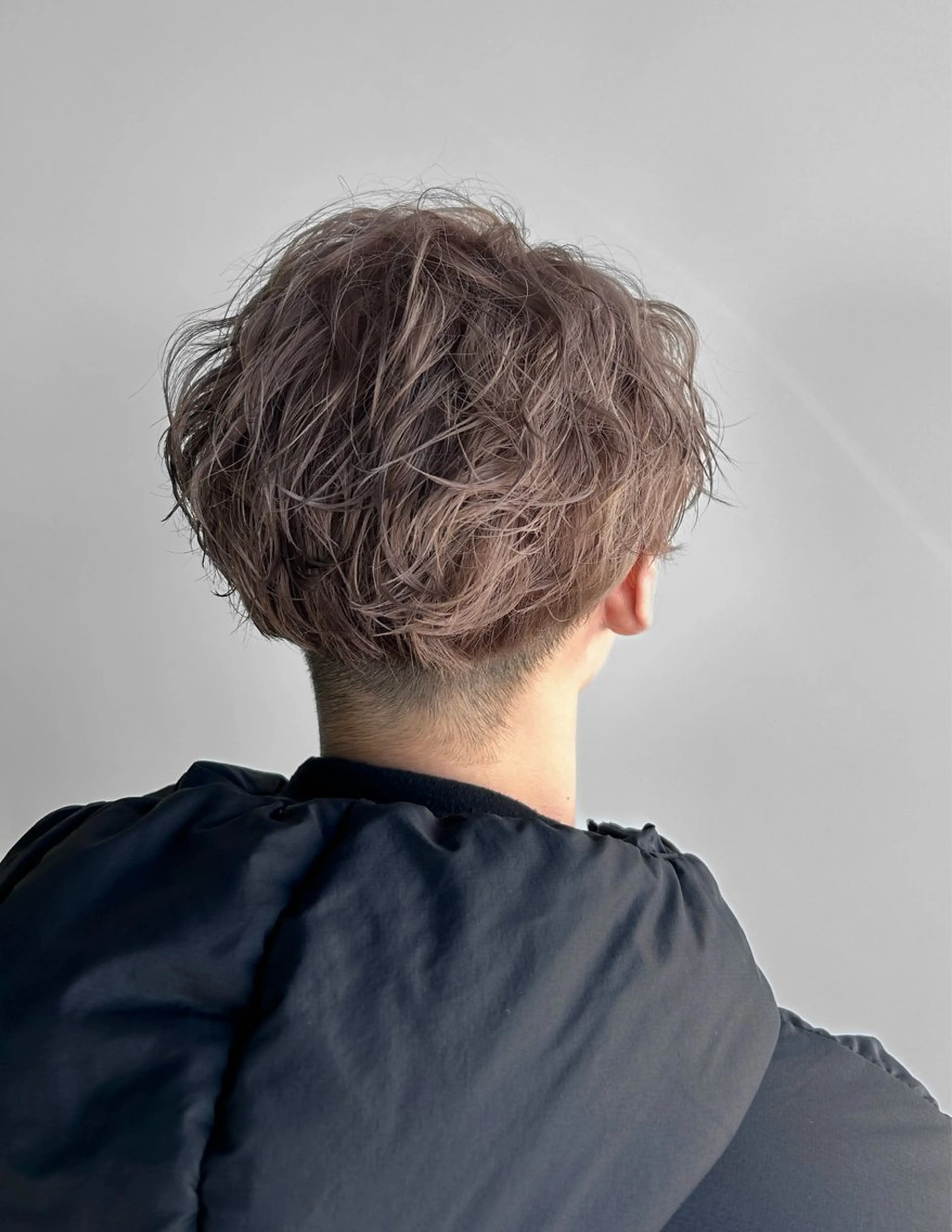 ミディアム ミディアムパーマ 畑 浩之のヘアスタイル