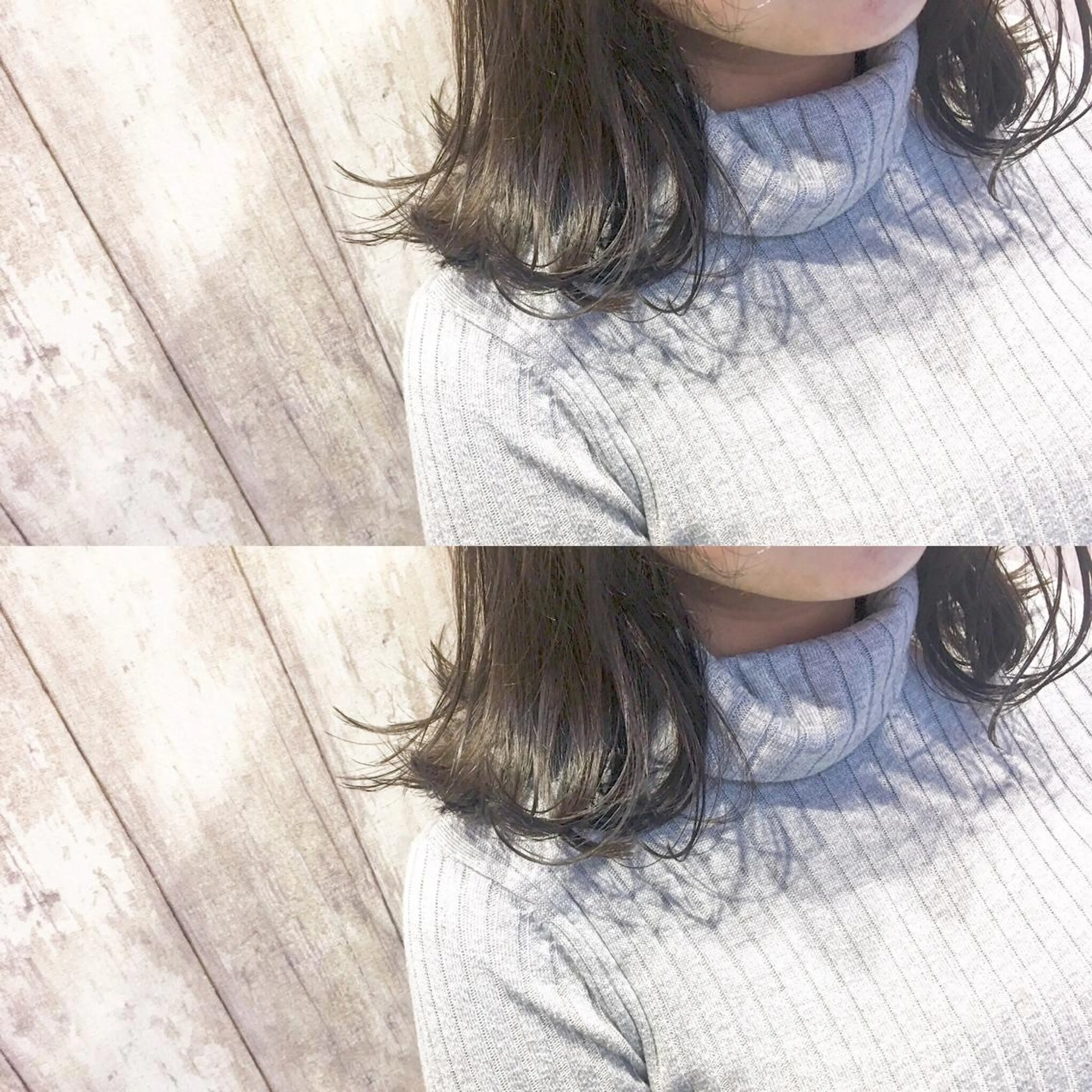 セミロング カラー ヘアアレンジ グレージュ イルミナカラー boutique misakiのヘアスタイル