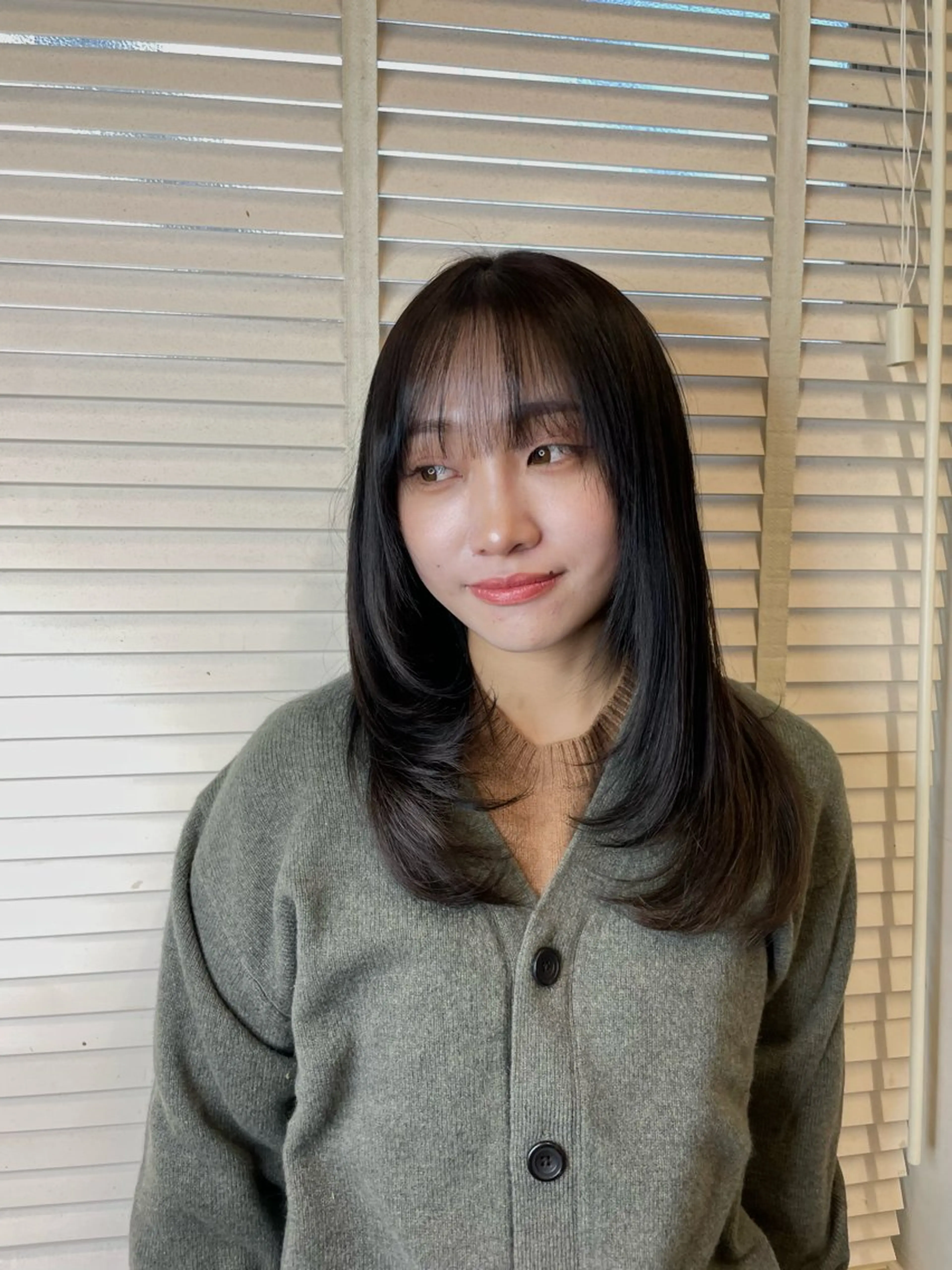 セミロング カット ヘアカラー 🐶メンズカット SYUMA🐶のヘアスタイル