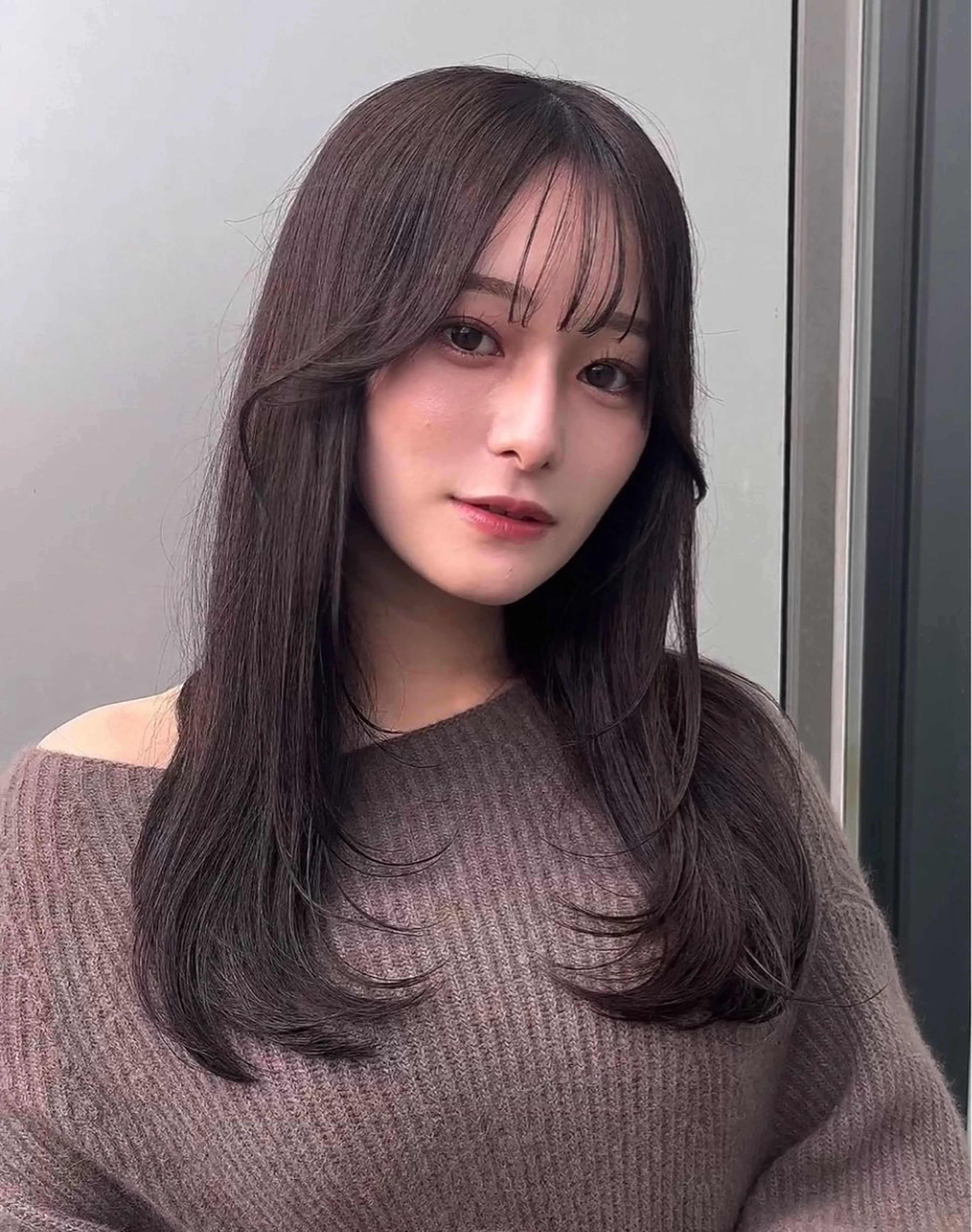 ロング カラー カット ヘアカラー トリートメント 🌫️大人韓国ヘア 🌫️naoyaのヘアスタイル