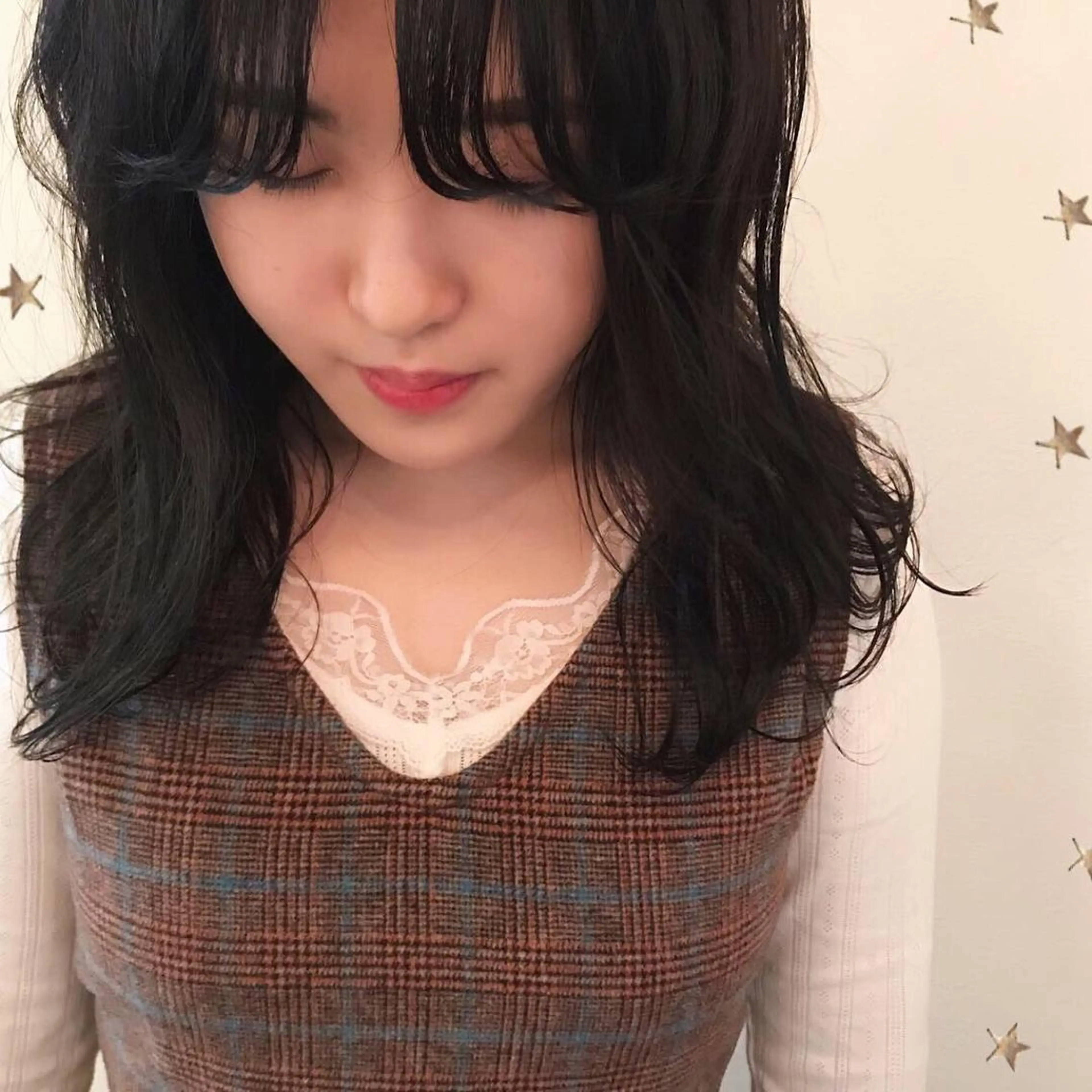 セミロング カラー 市川 千夏のヘアスタイル