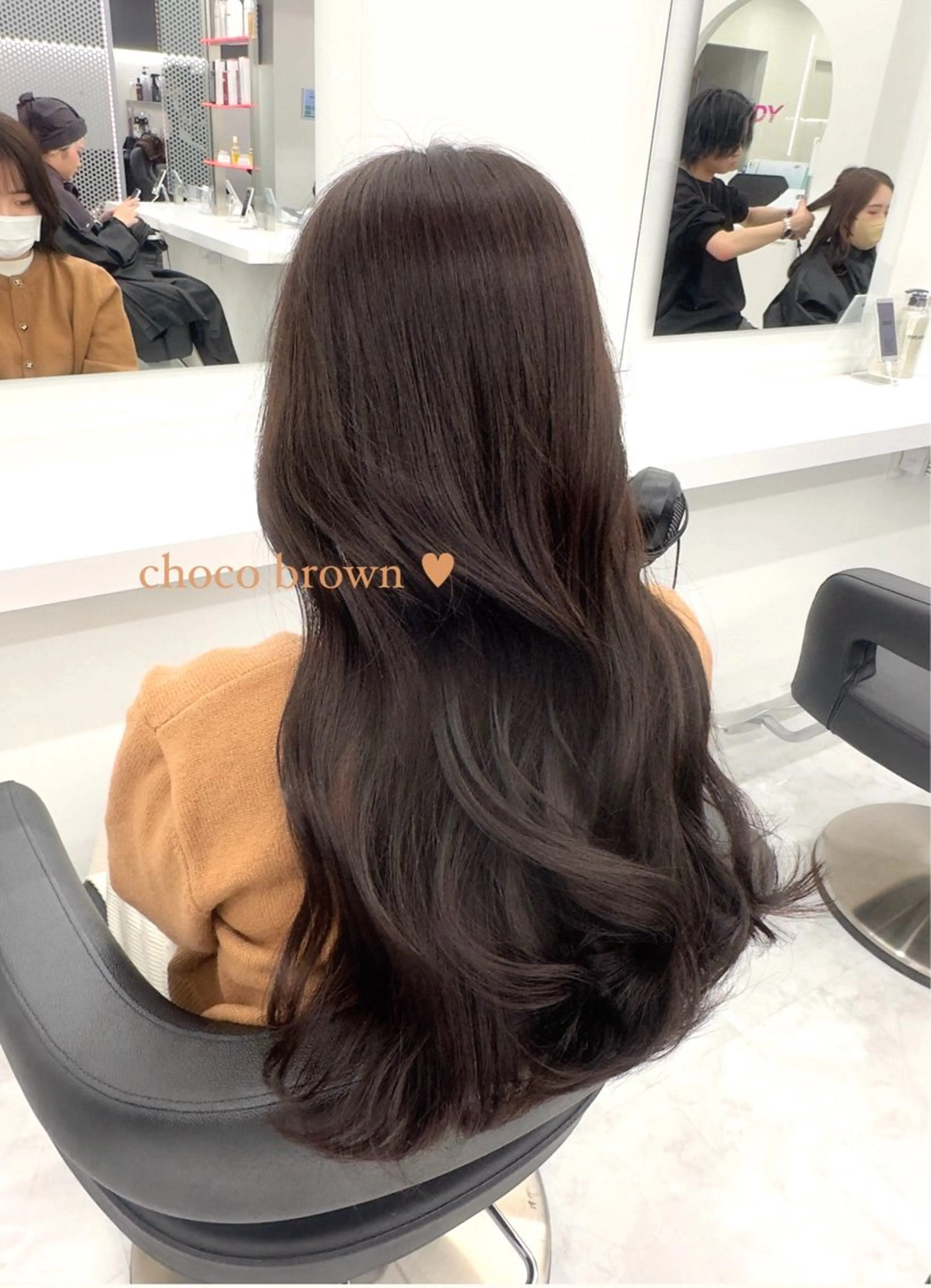 ロング カラー パーマ ヘアアレンジ メンズ キッズ ♥️韓国ヘア レイヤー♥️ゆりのヘアスタイル