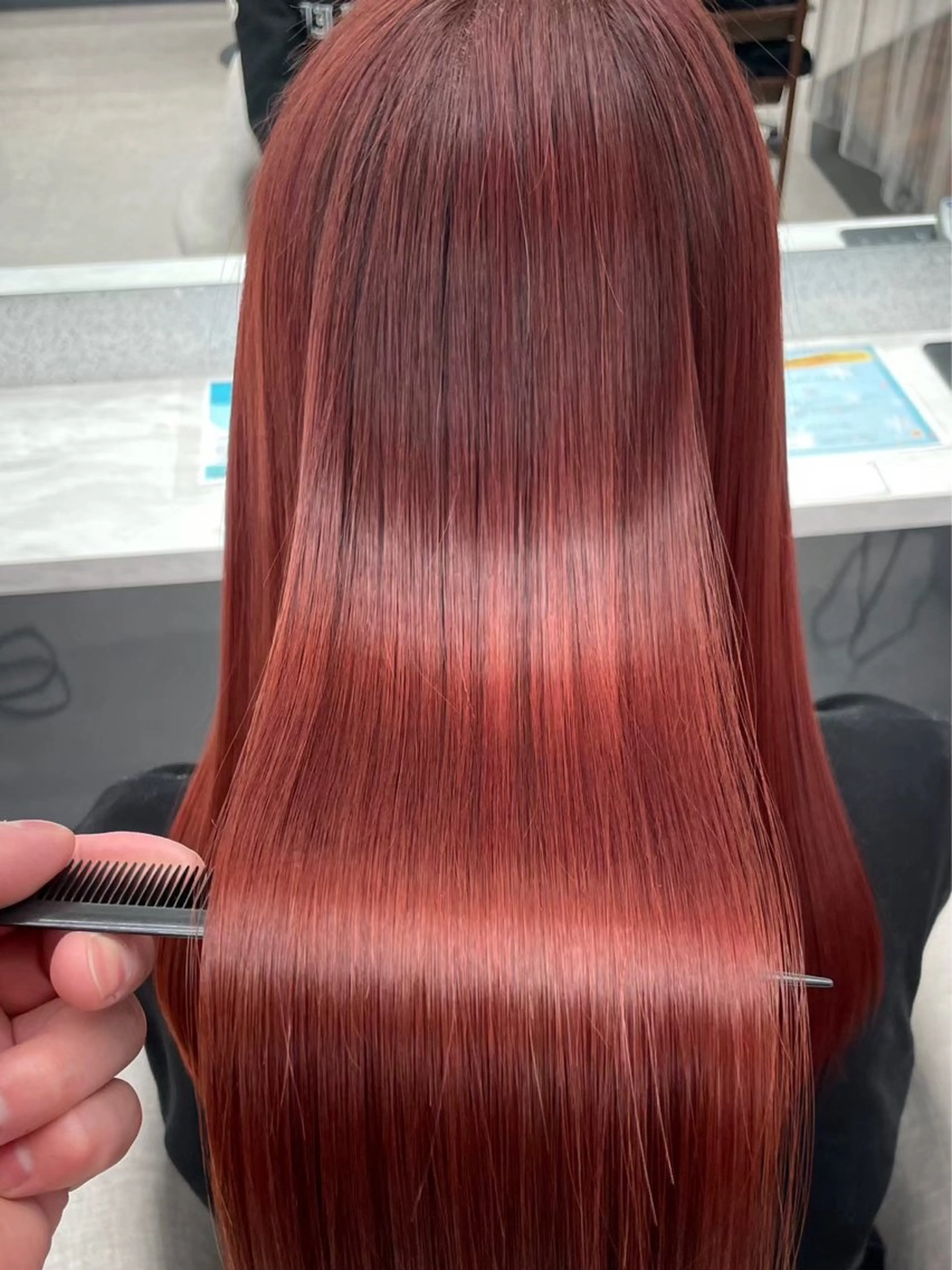 ロング カラー りきと🦋河原町 縮毛矯正/艶カラーのヘアスタイル