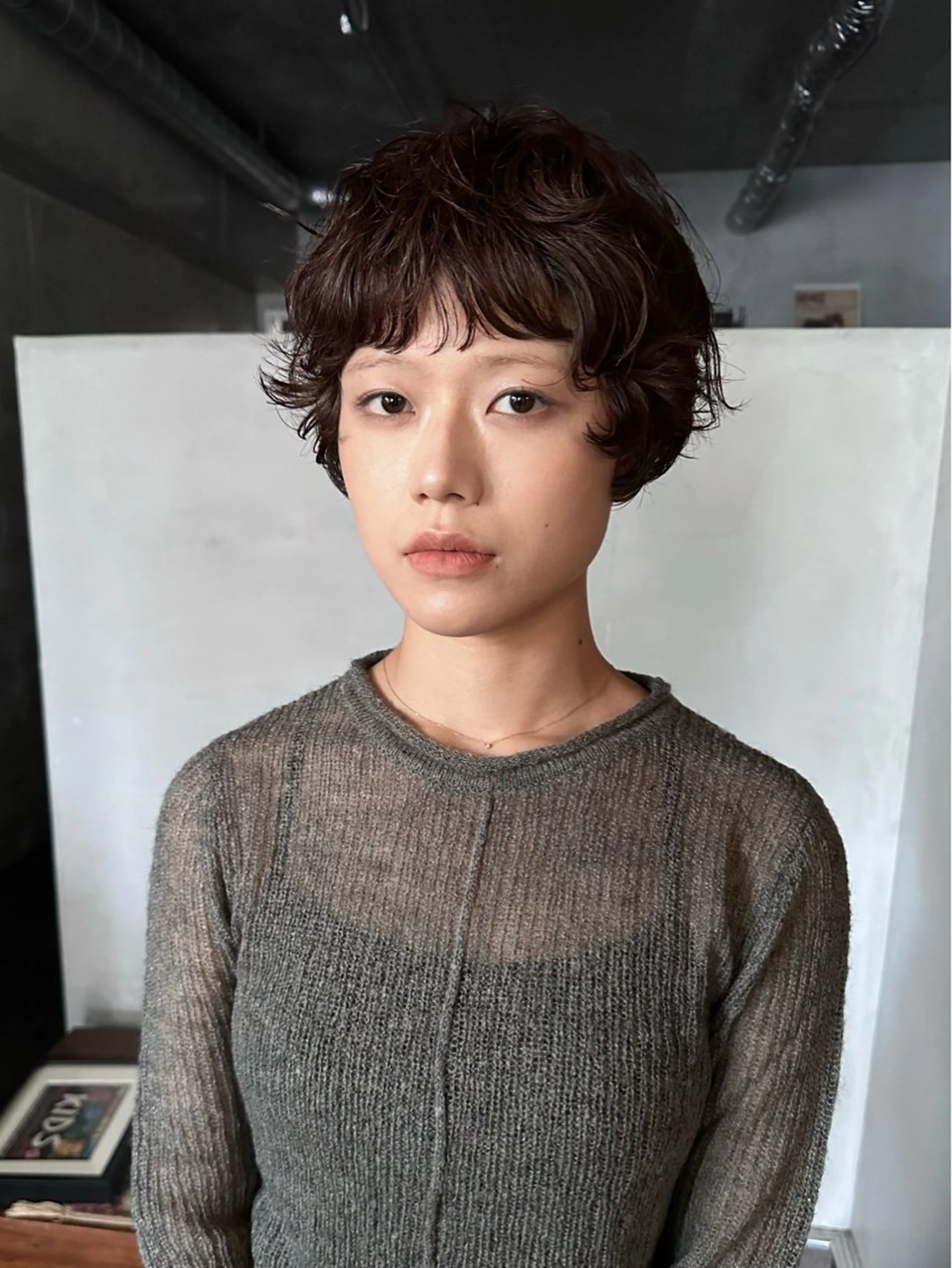 ショート カット パーマ トリートメント 前野 日奈のヘアスタイル