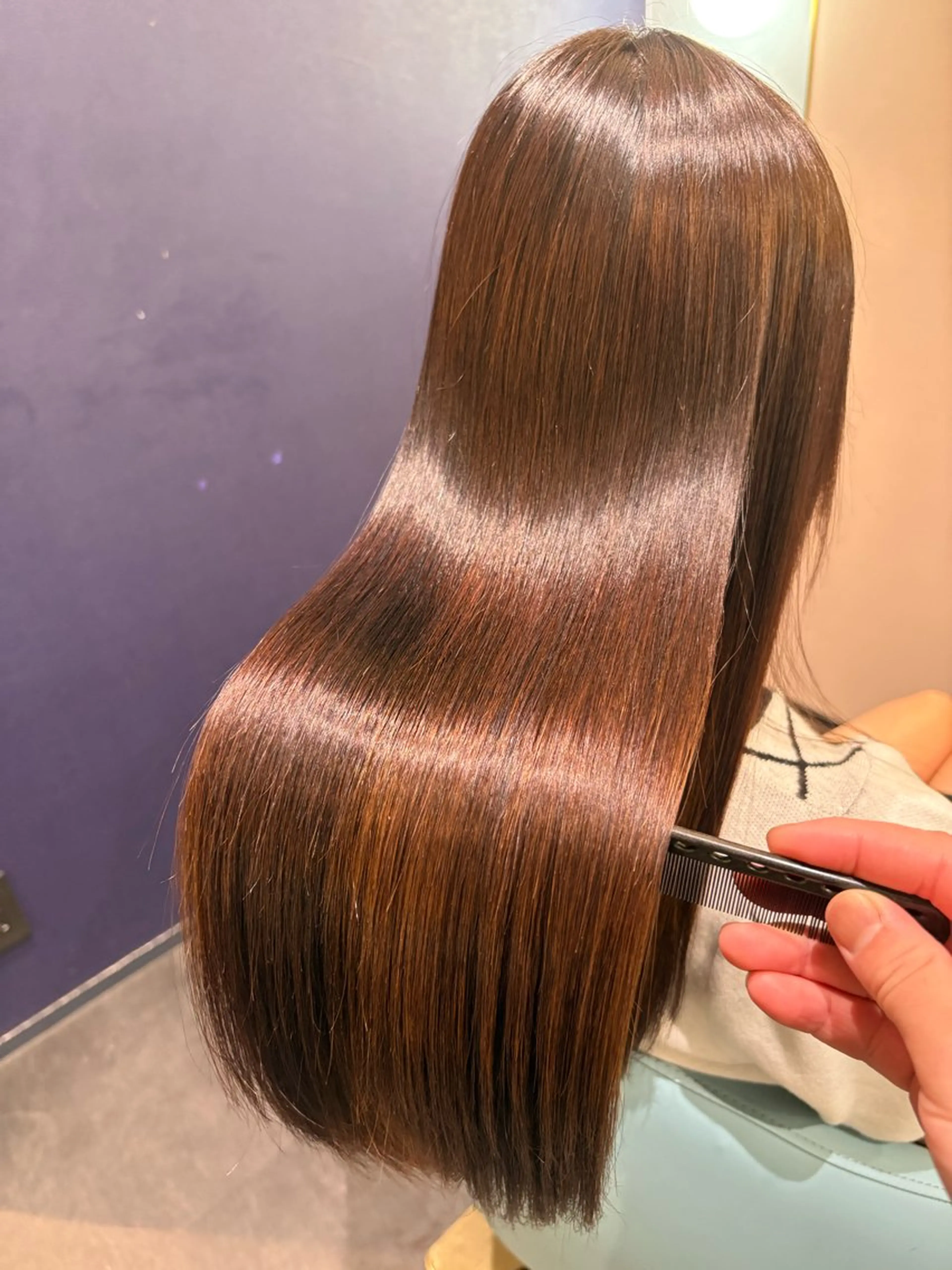 ロング カット 縮毛矯正 トリートメント 艶髪/髪質改善 /Ryoのヘアスタイル