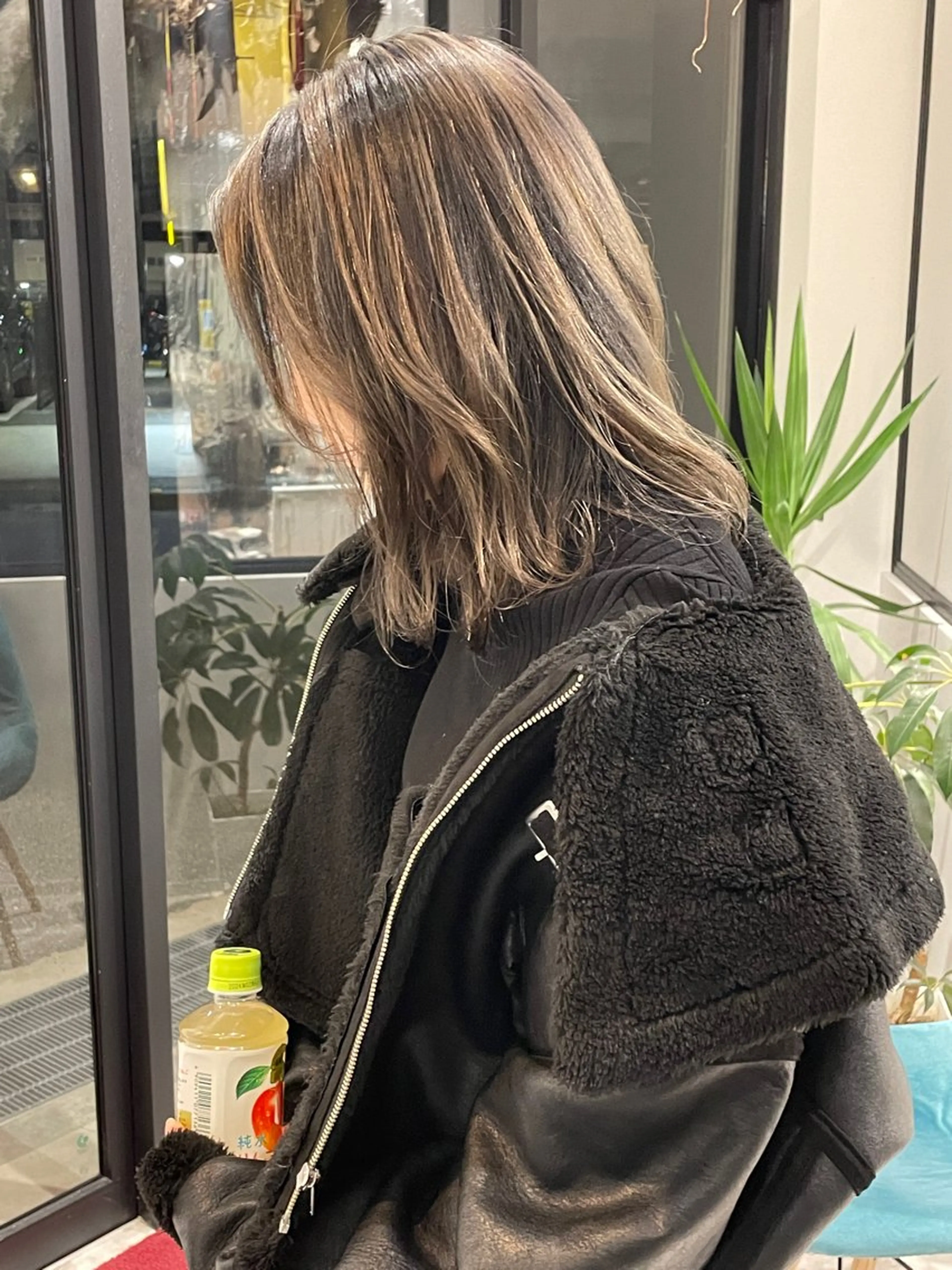 セミロング 河内 元伸のヘアスタイル