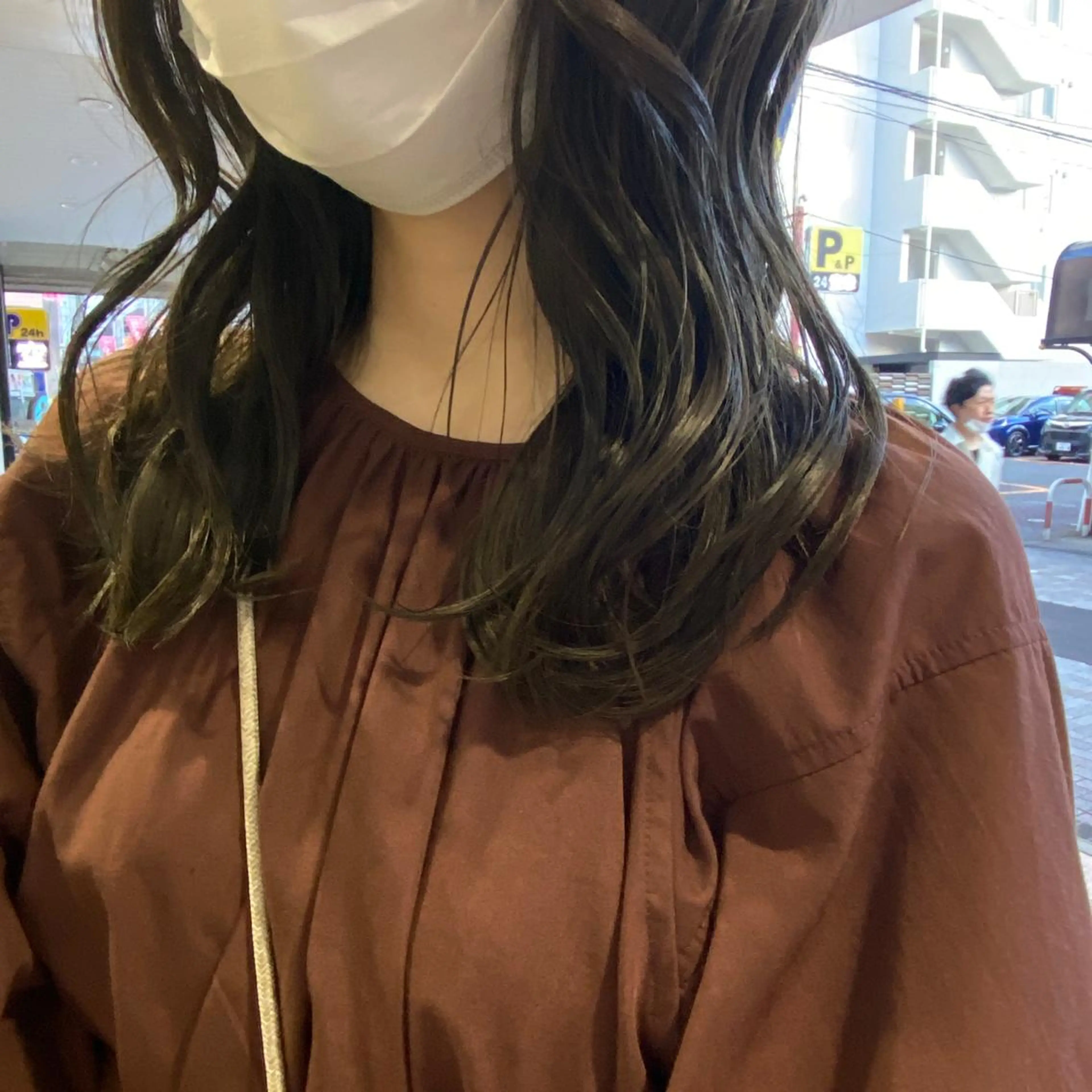 ミディアム カラー グレージュ オリーブグレージュ オリーブグレー 町田縮毛矯正/ 髪質改善/美髪特化のヘアスタイル