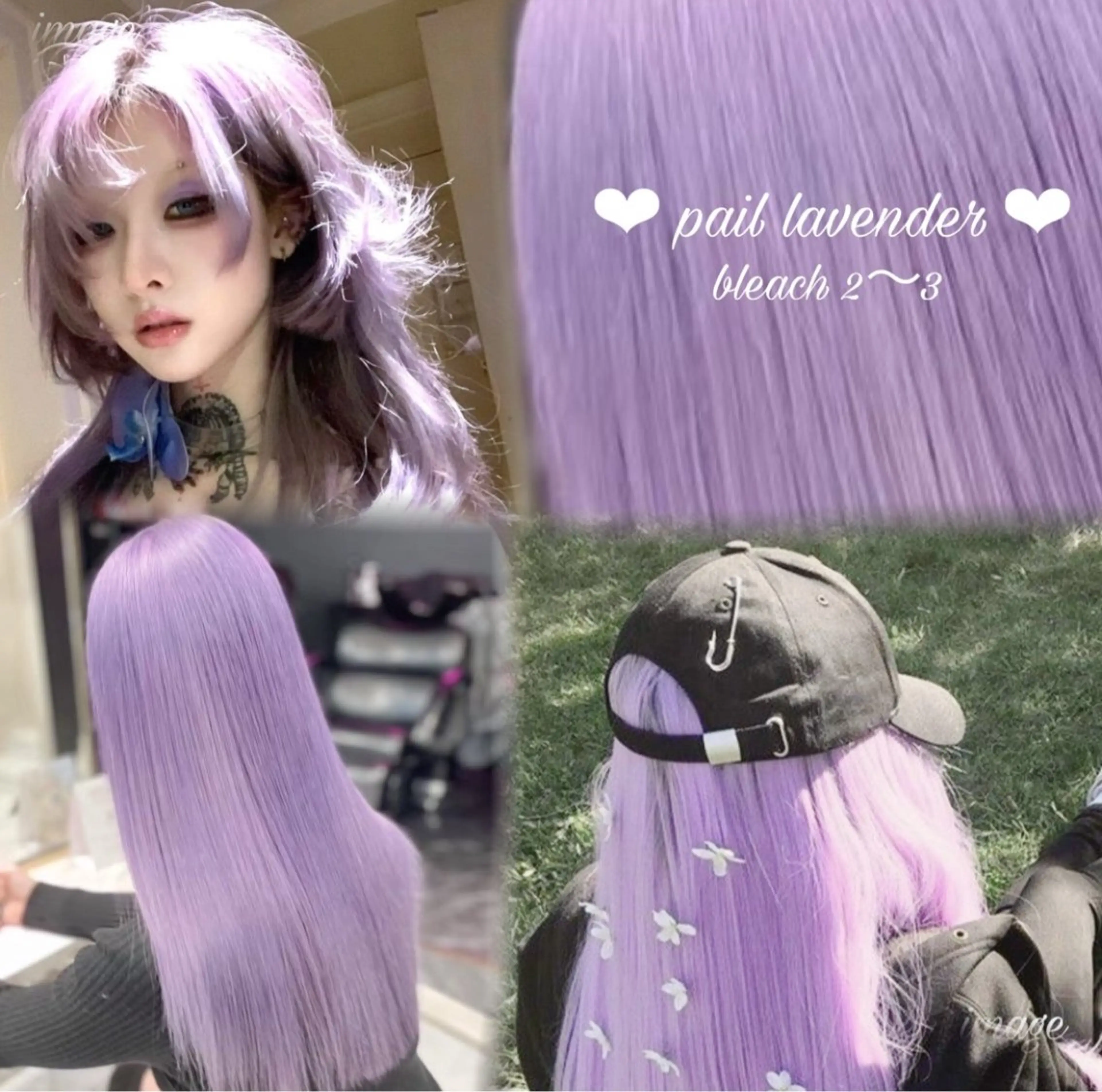 ロング カラー ヘアアレンジ メンズウルフ🐺♡ ブリーチ♡ヘアメ🎀のヘアスタイル