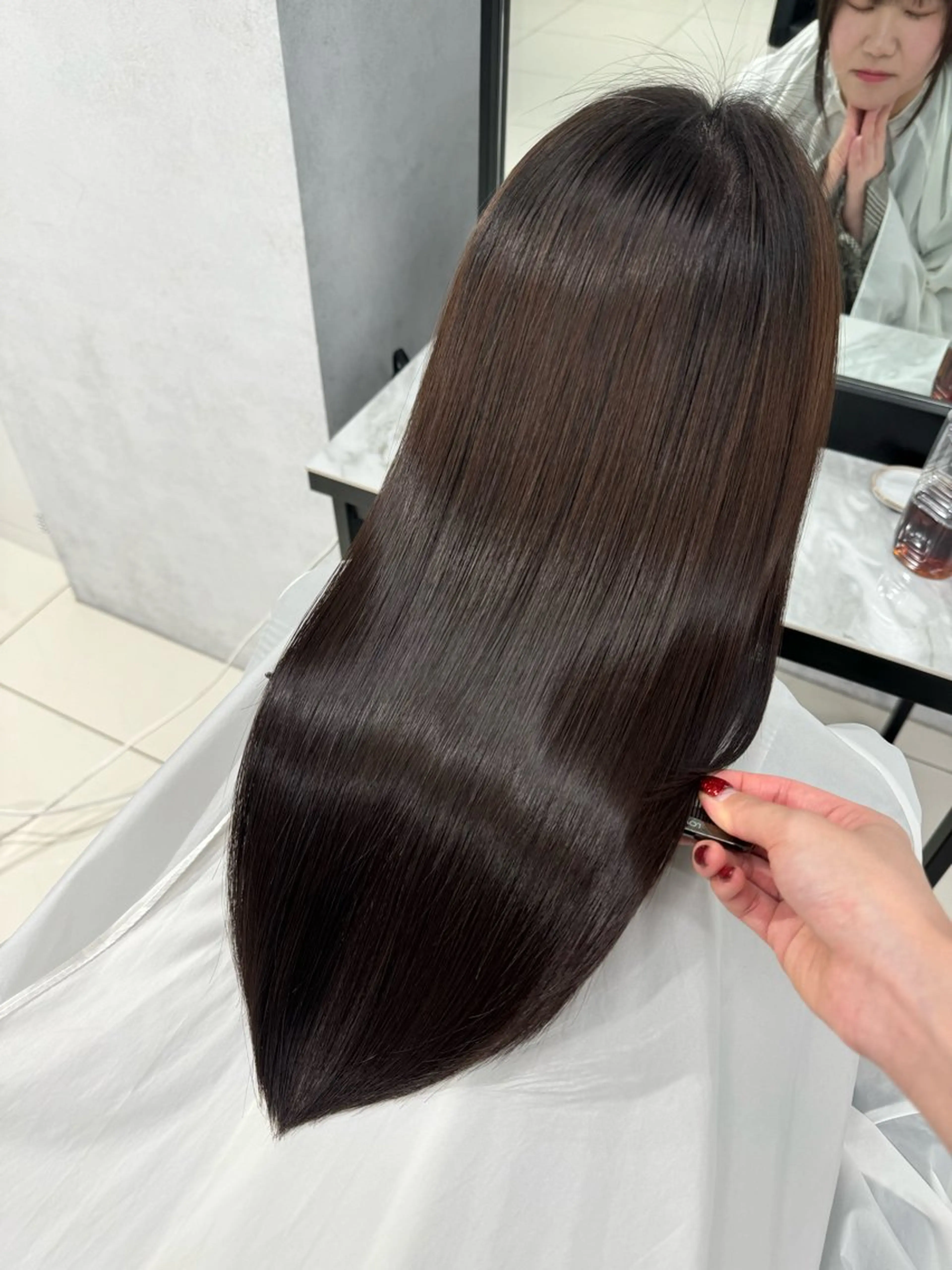 セミロング 縮毛矯正 トリートメント AOl所属・🫧艶髪🪽 Karinのヘアスタイル